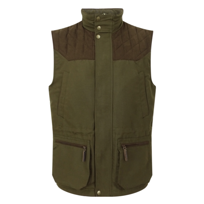Hoggs of Fife Kincraig Olive Green Waistcoat 2