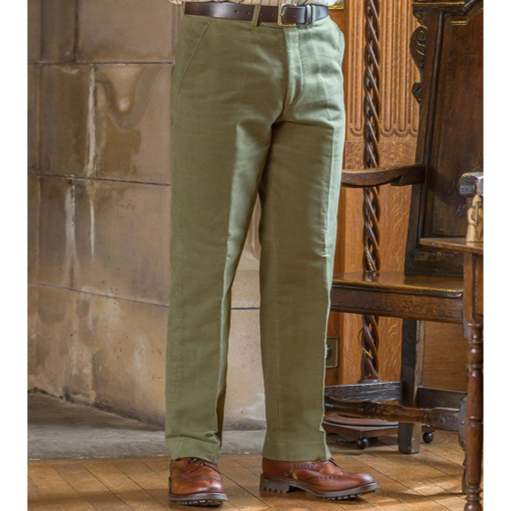 Hoggs of Fife Moleskin Trousers Lovat 1