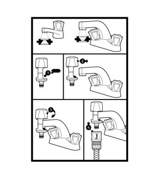 Hozelock 2274 Indoor Mixer Tap Connector 3
