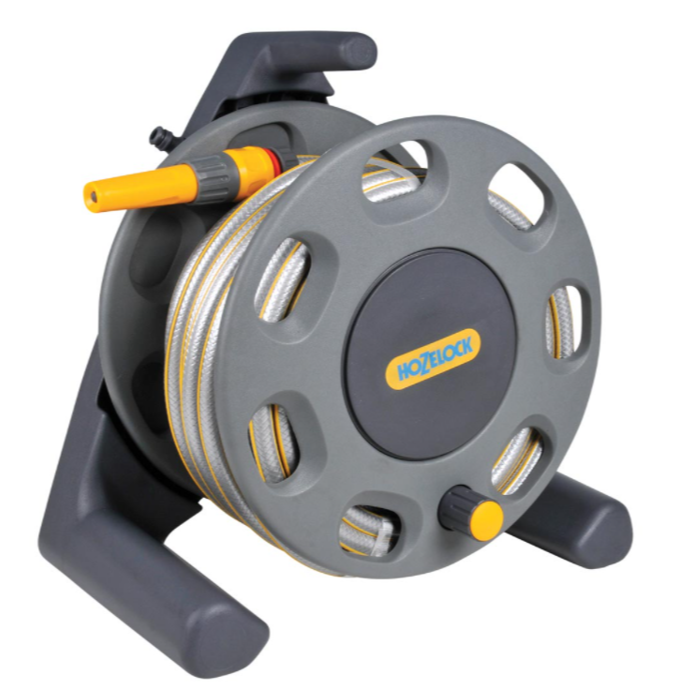 Hozelock 2412 Free Standing Hose Reel with 25m Hose 1