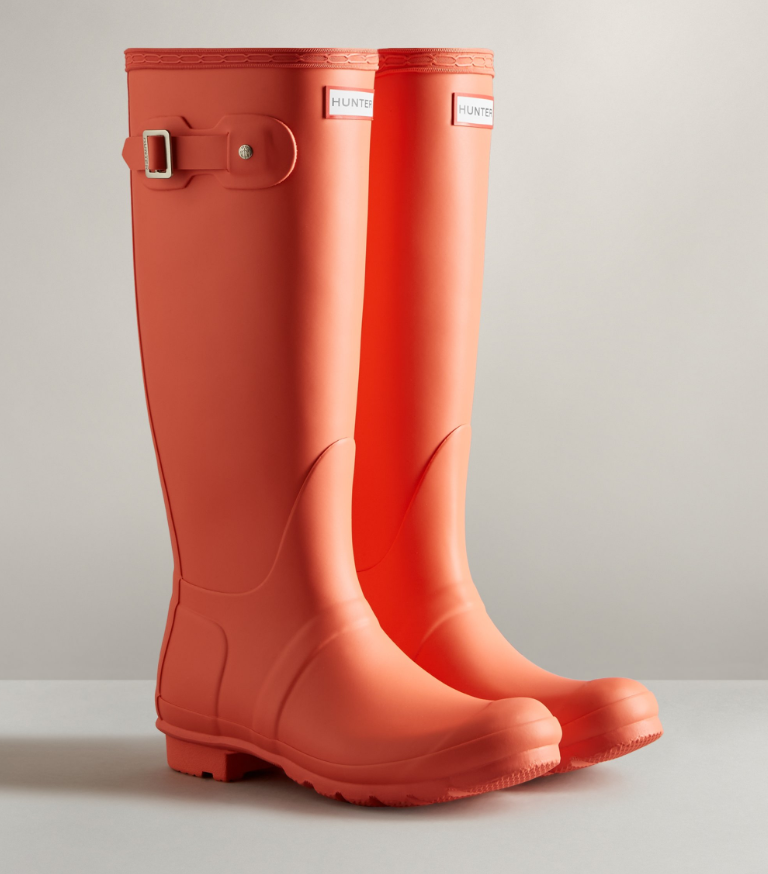Hunter Women's Original Tall Wellington Boots Sun Cup Orange 2