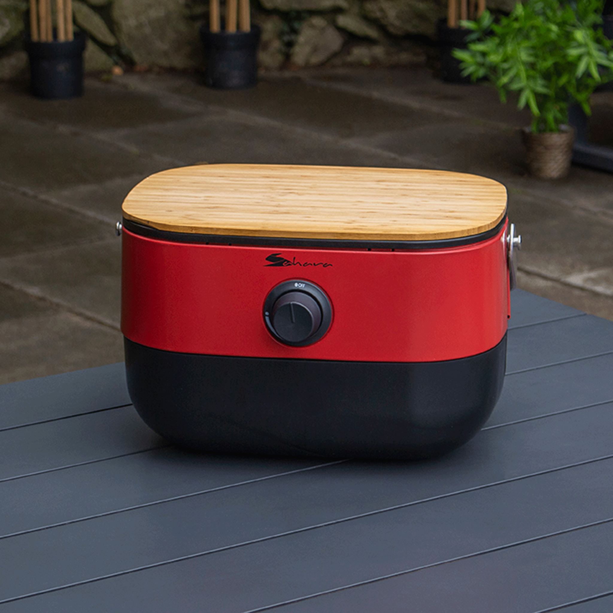 Sahara Mini Portable Gas BBQ Red