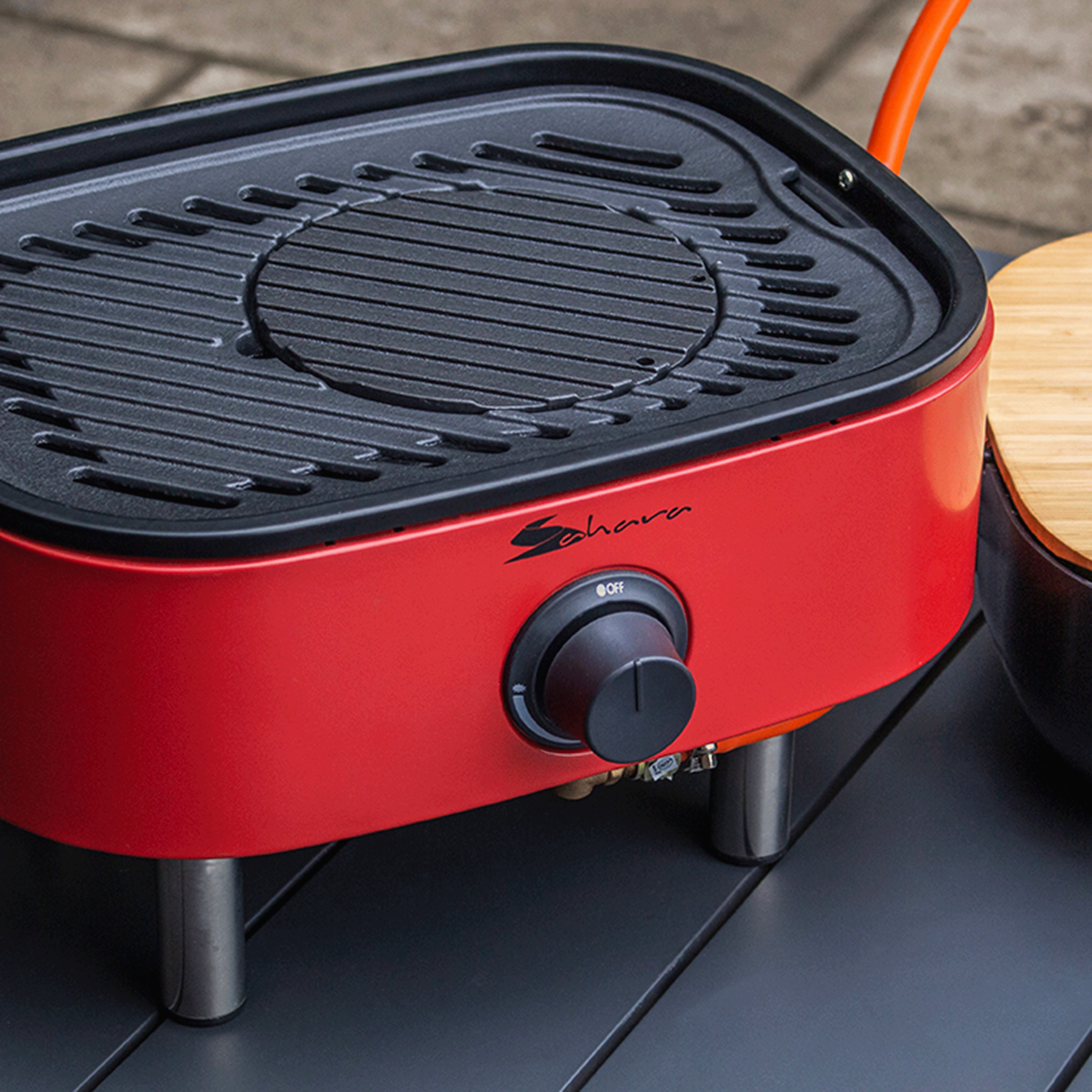 Sahara Mini Portable Gas BBQ Red