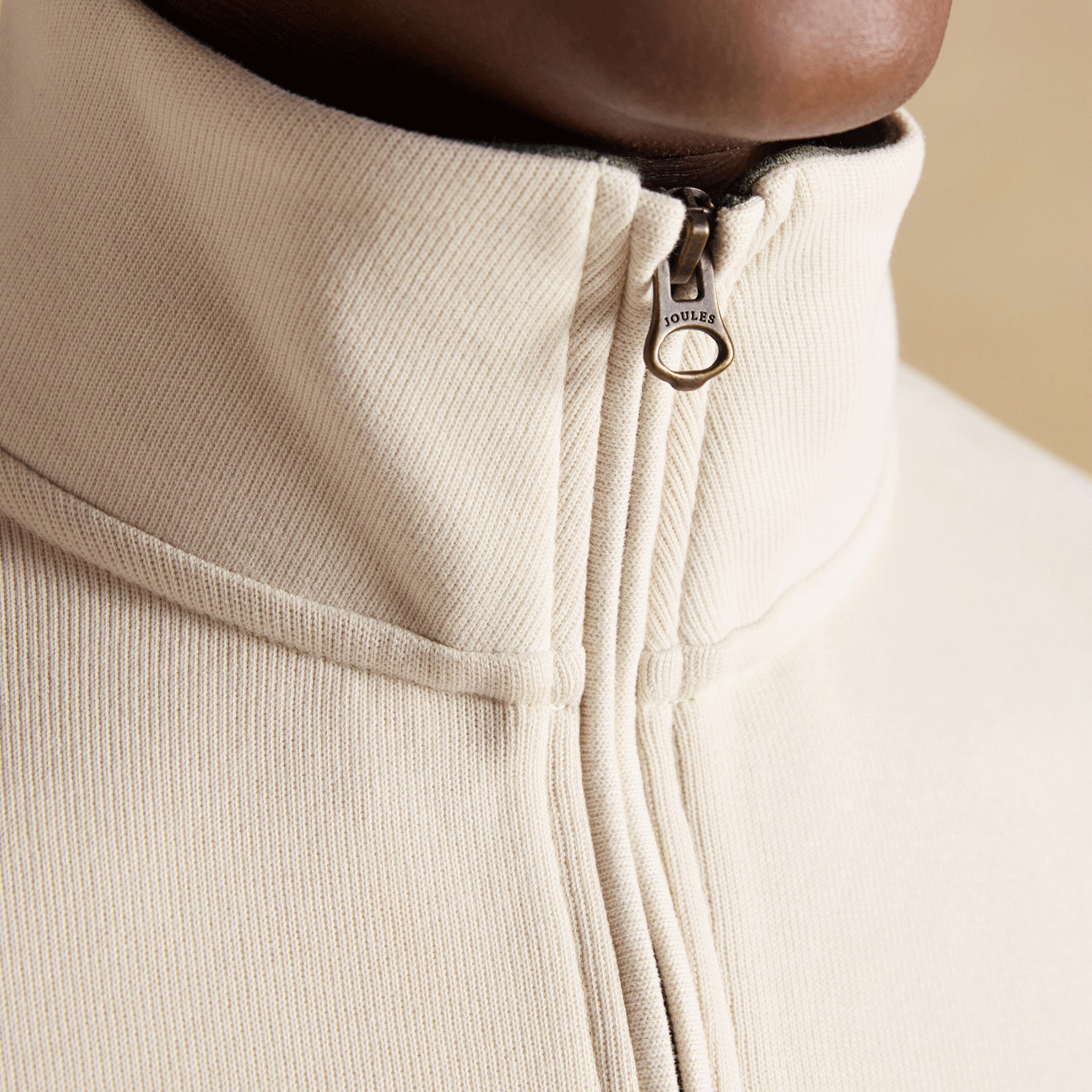 Joules Alistair 1/4 Zip Sweatshirt Cream