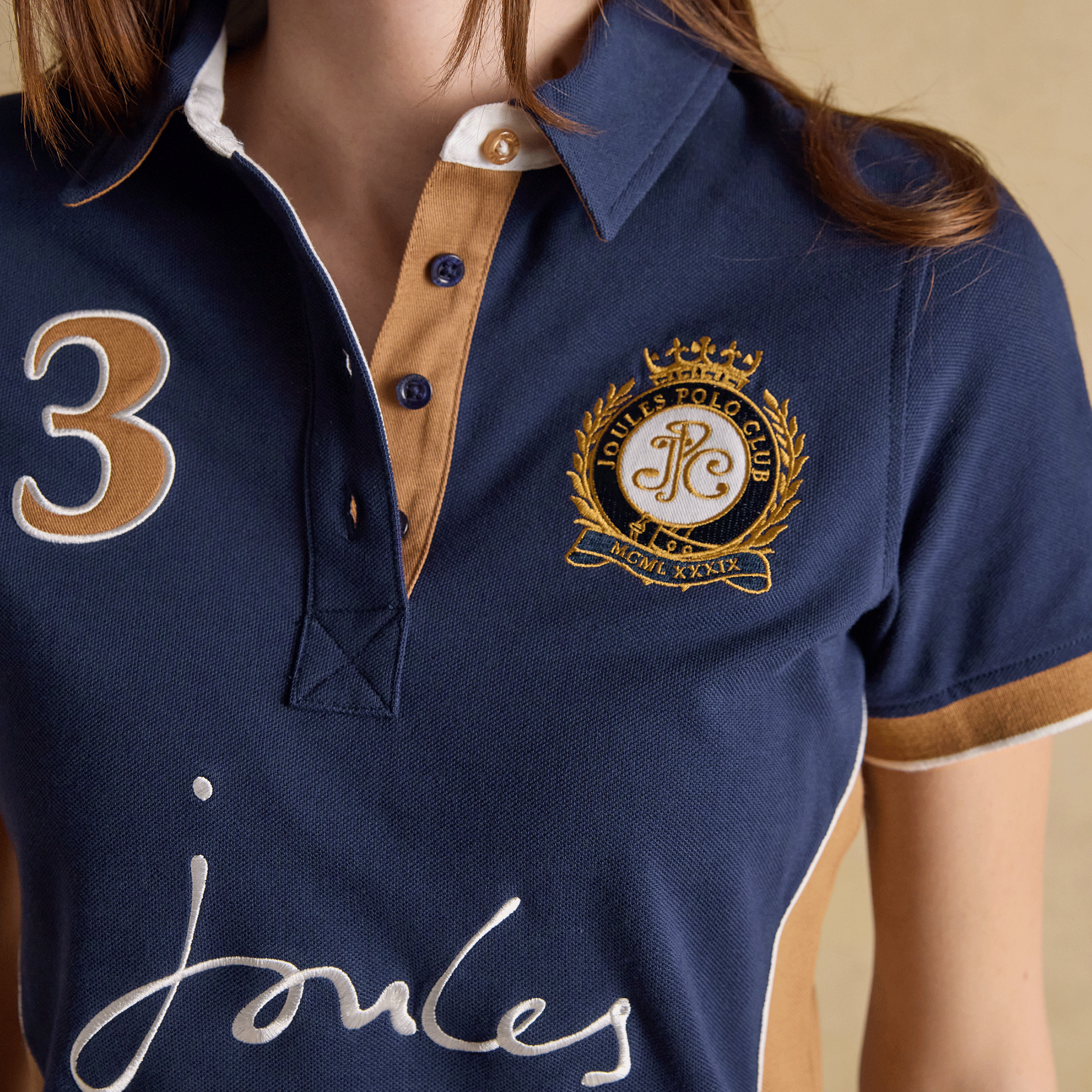 Joules Beaufort Polo Shirt in Navy