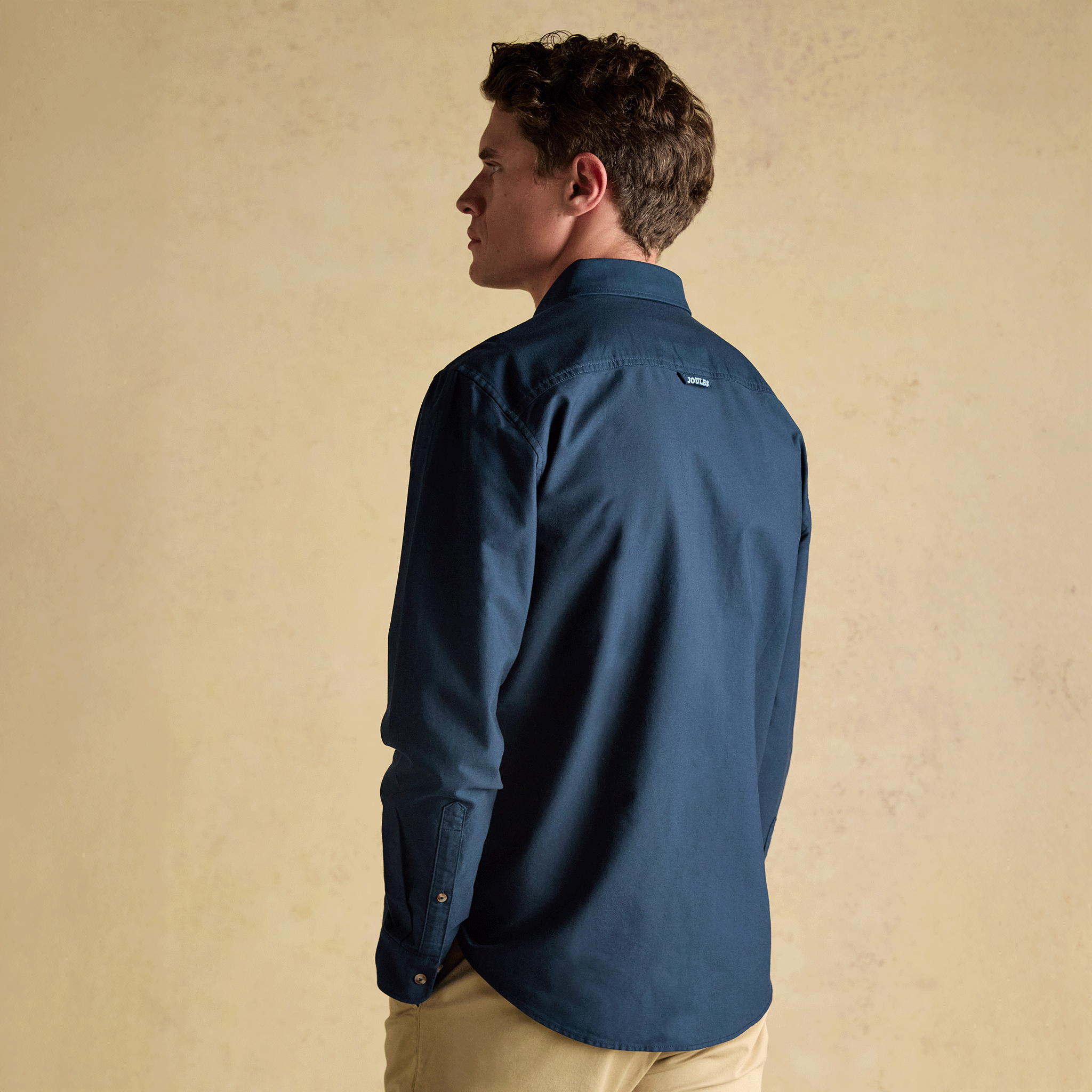 Joules Classic Fit Oxford Shirt in Navy
