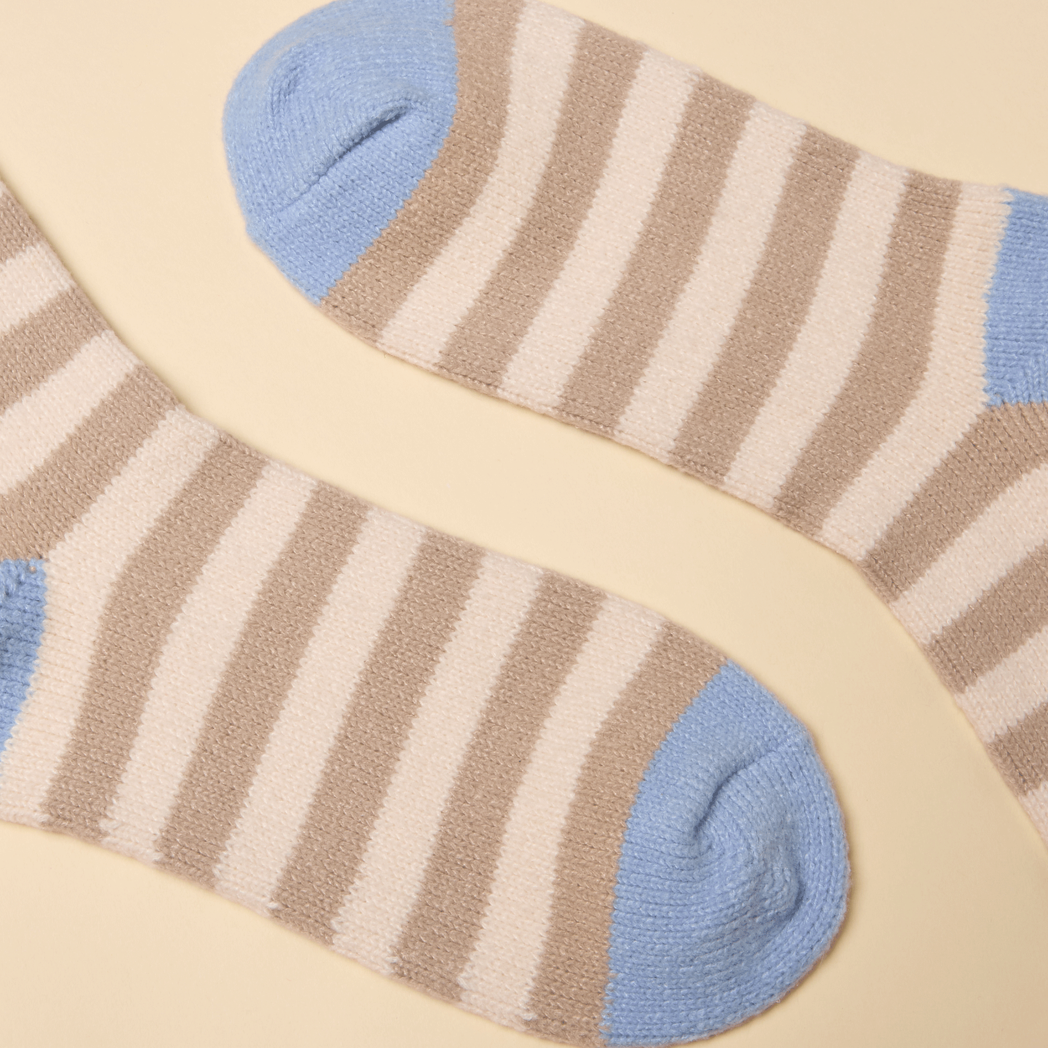 Joules Cosy Striped Socks Oat