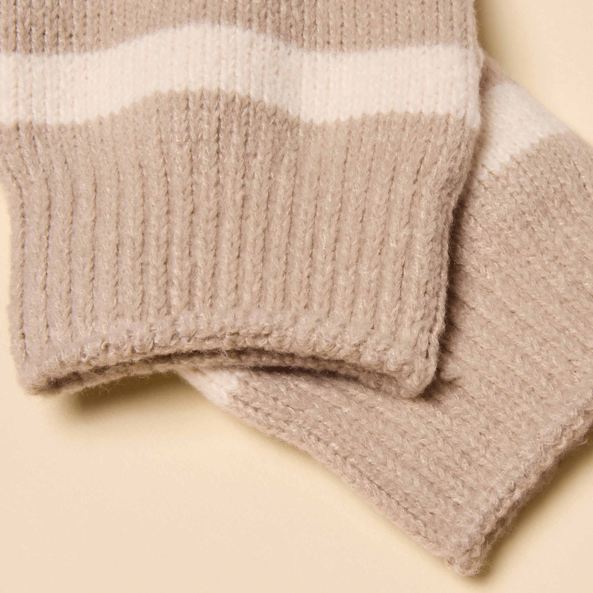 Joules Cosy Striped Socks Oat