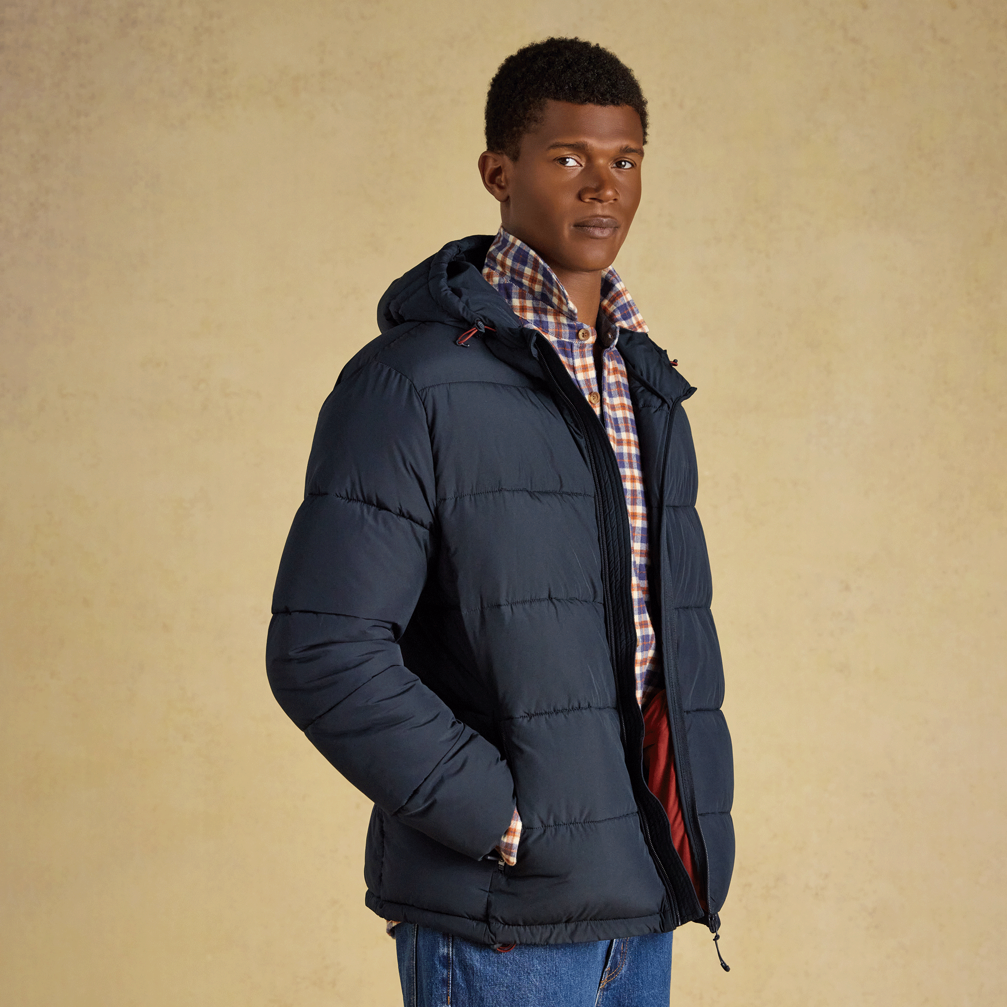 Joules Croft Men's Padded Coat Navy