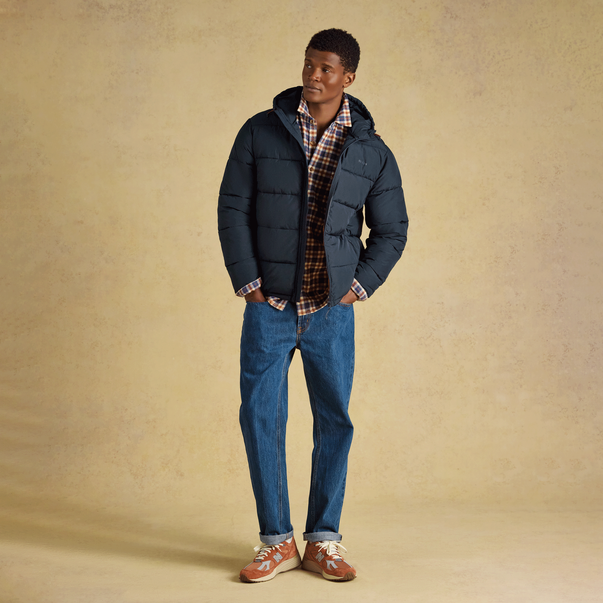 Joules Croft Men's Padded Coat Navy