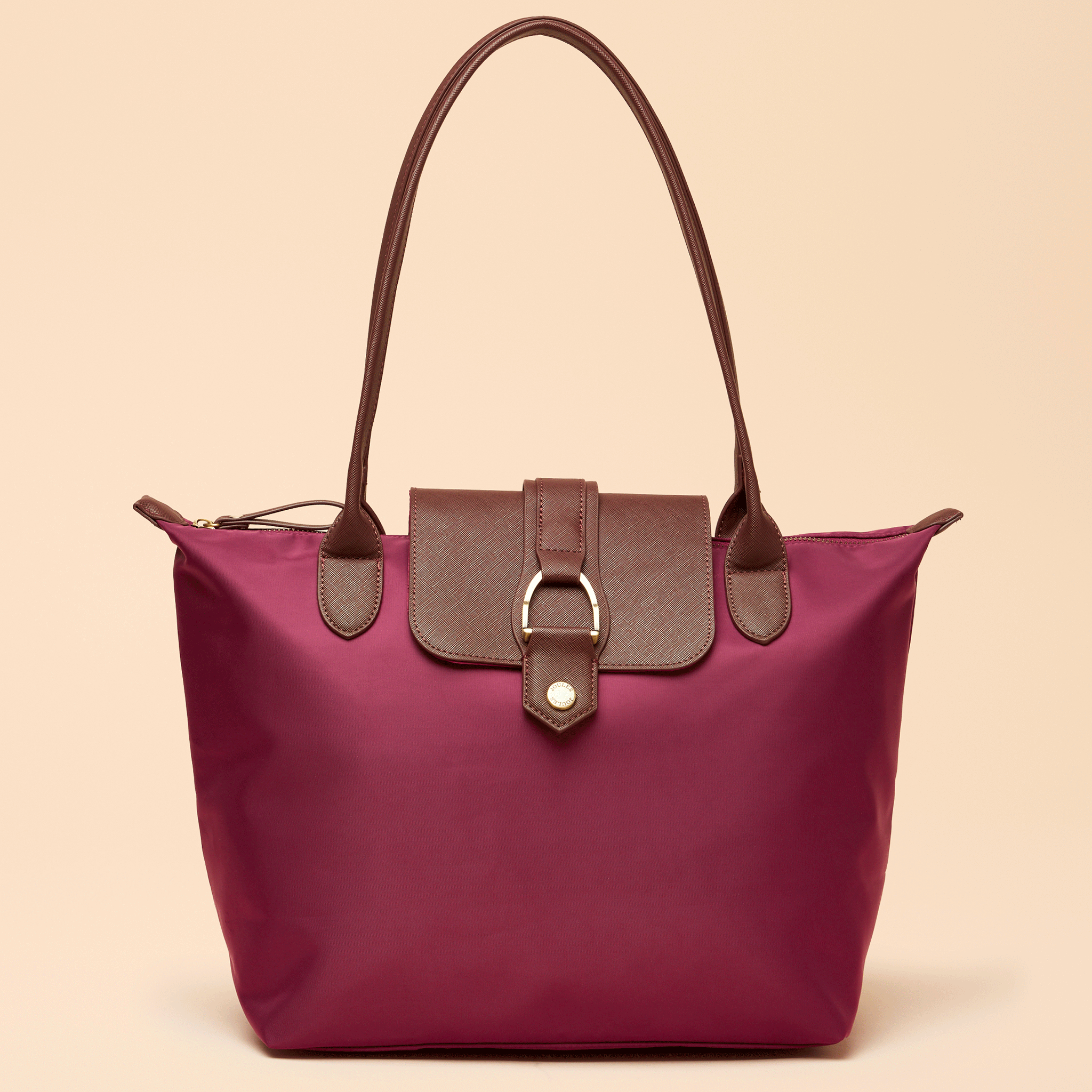 Joules Edie Shopper Bag Berry Red
