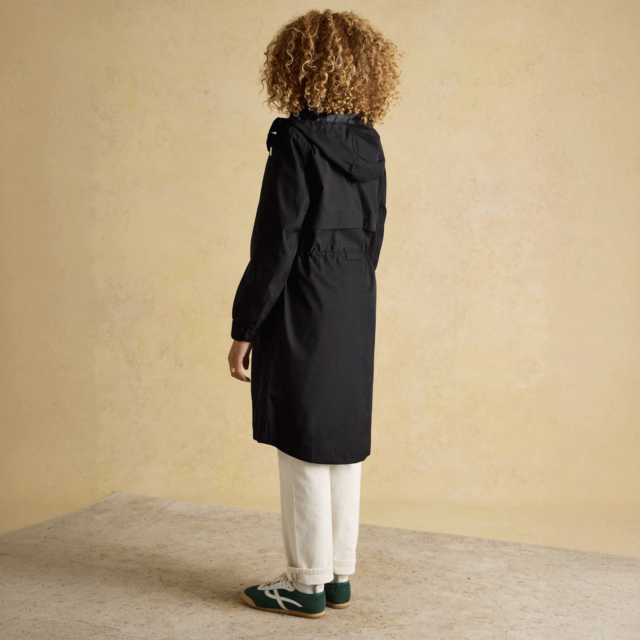 Joules Elbridge Black Waterproof Coat with Hood