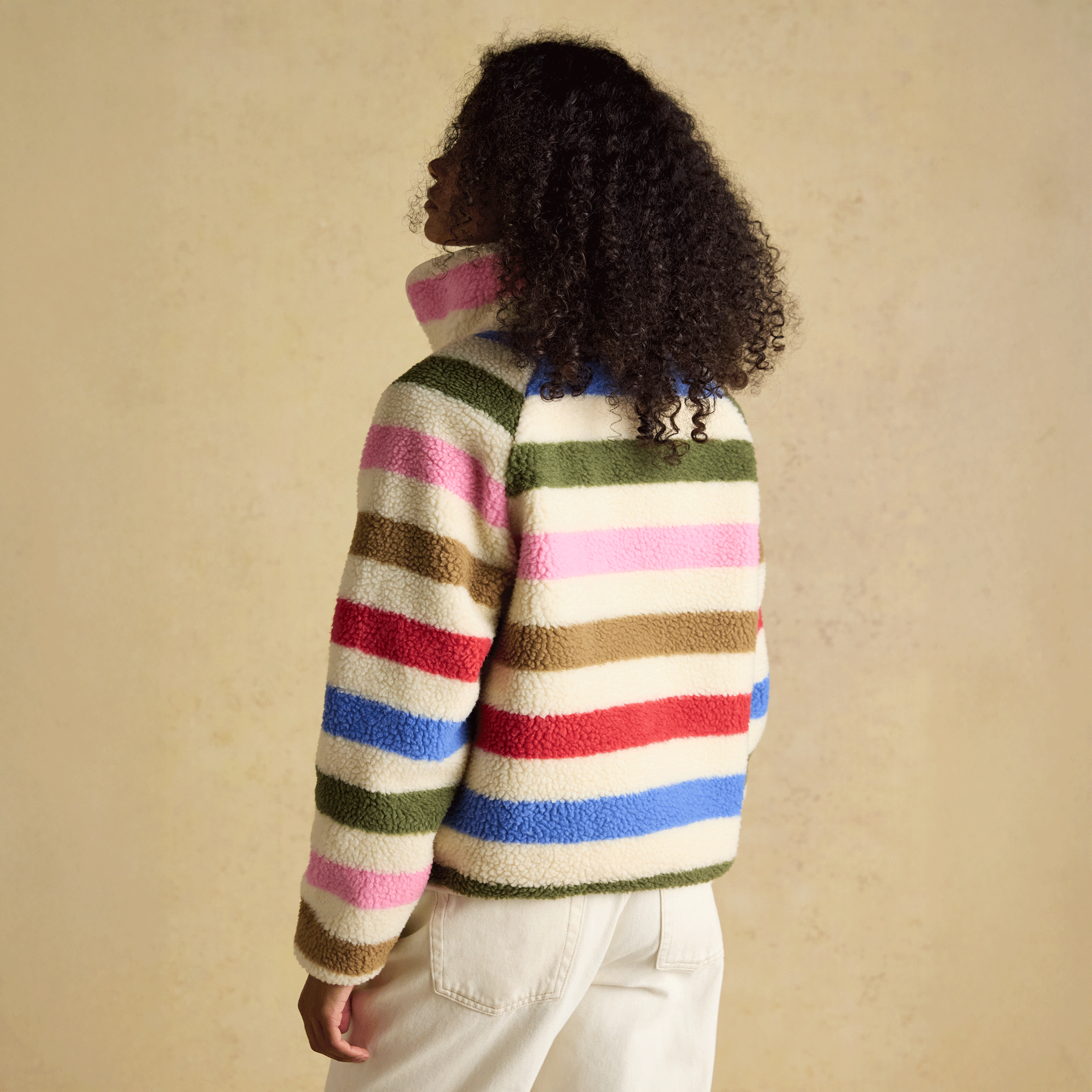 Joules Eva Fleece in Multi Stripe