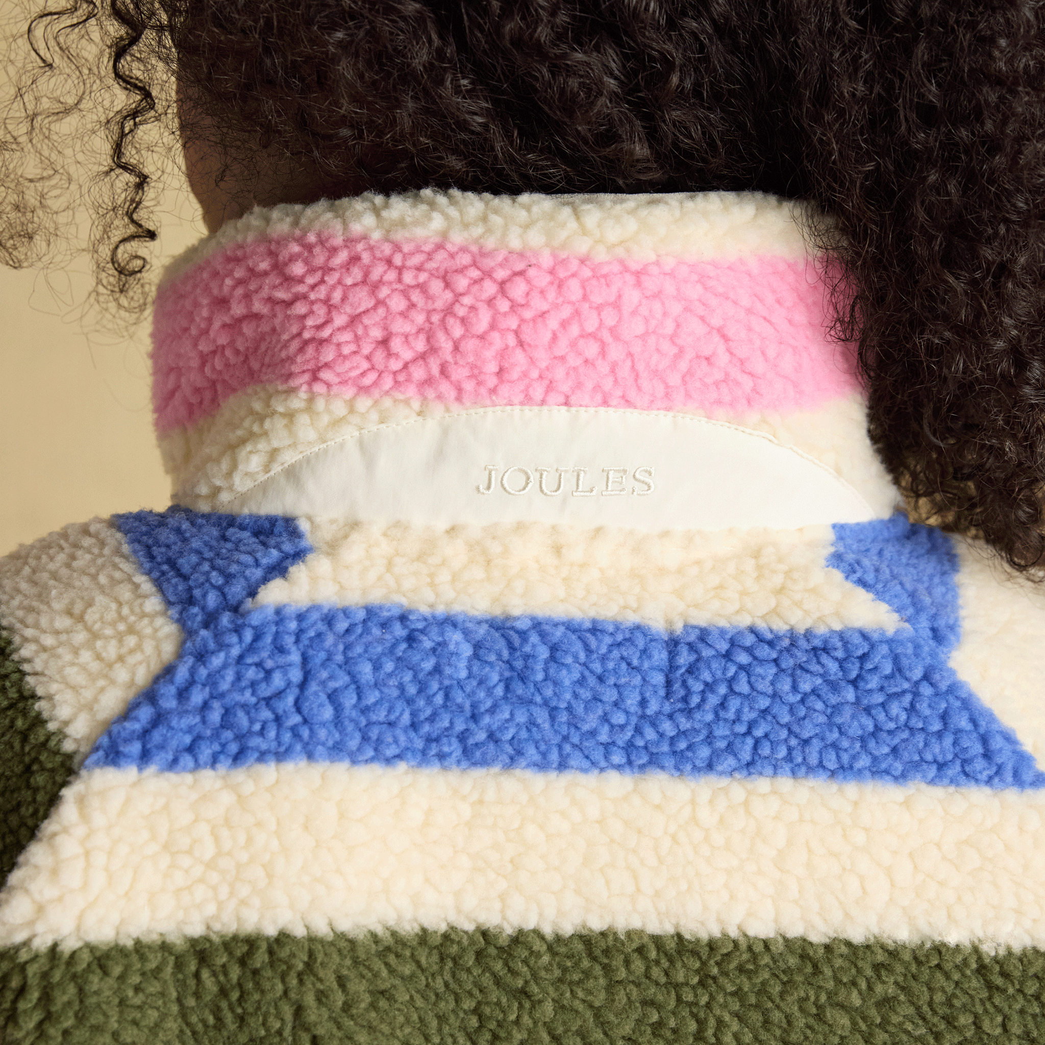 Joules Eva Fleece in Multi Stripe