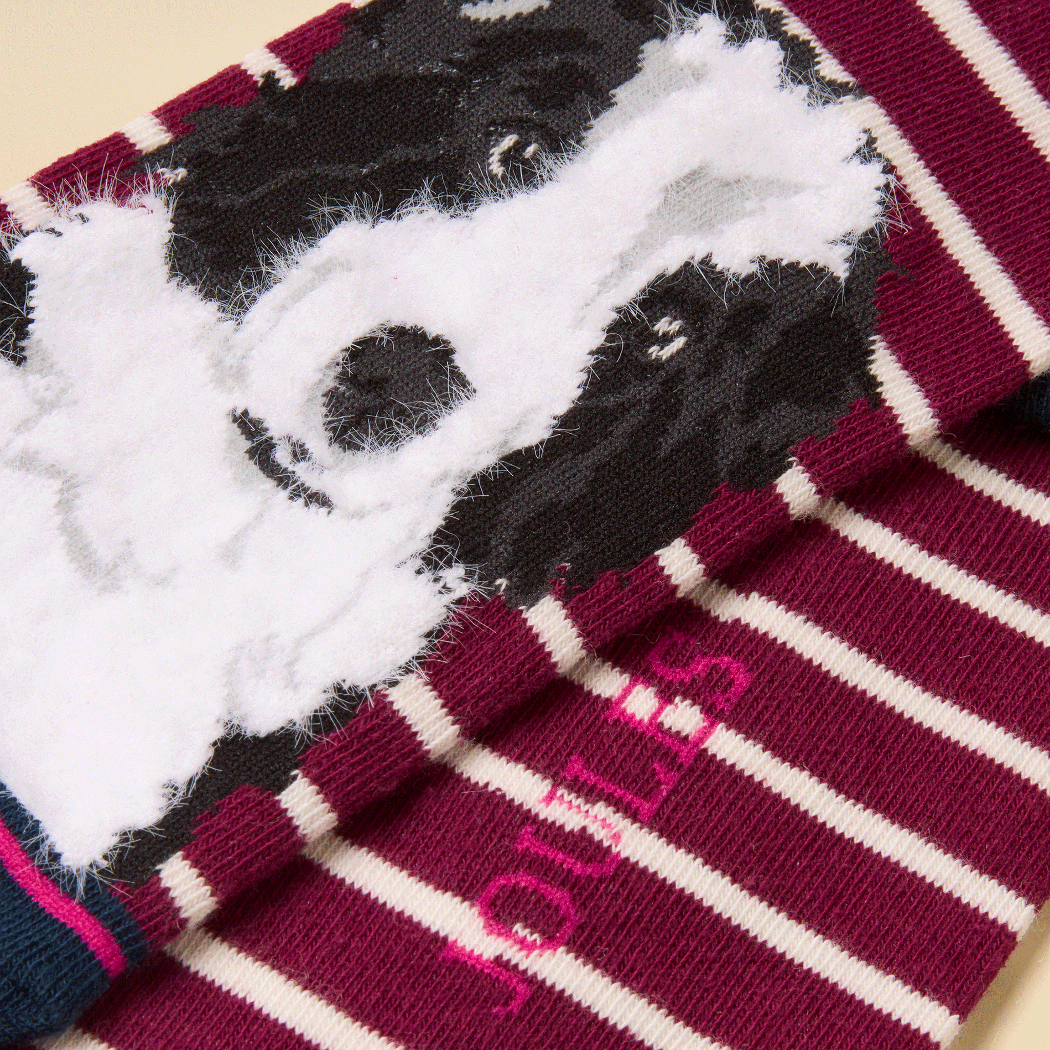 Joules Everyday Berry-Dog Cotton Blend Socks 2 Pack