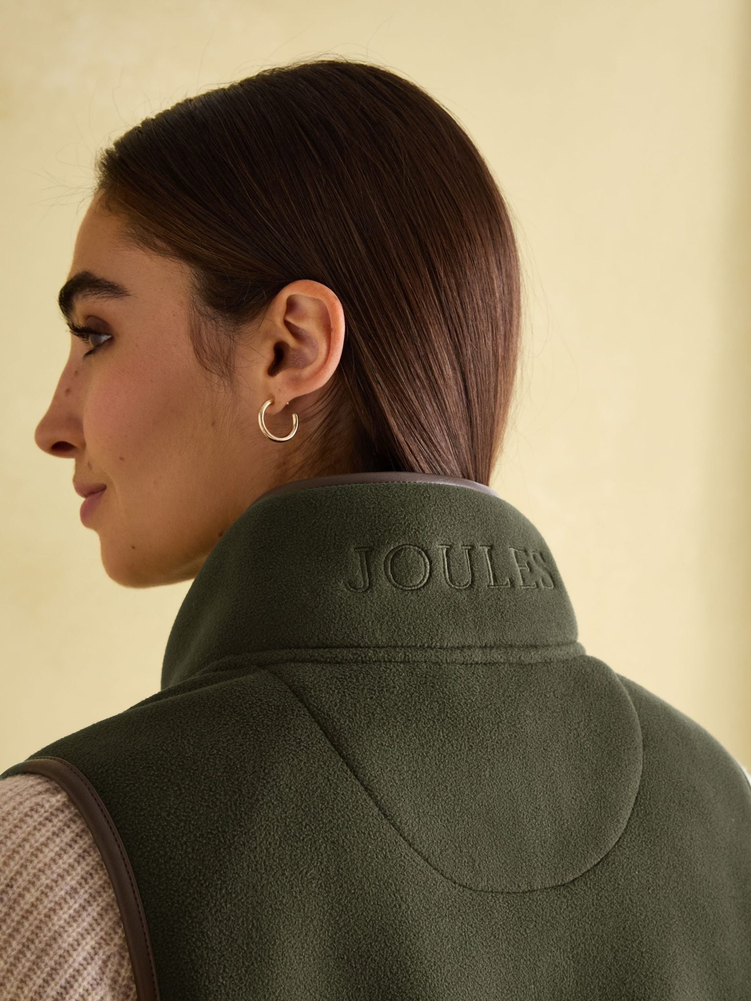 Joules Fairbourne Fleece Gilet Green 3