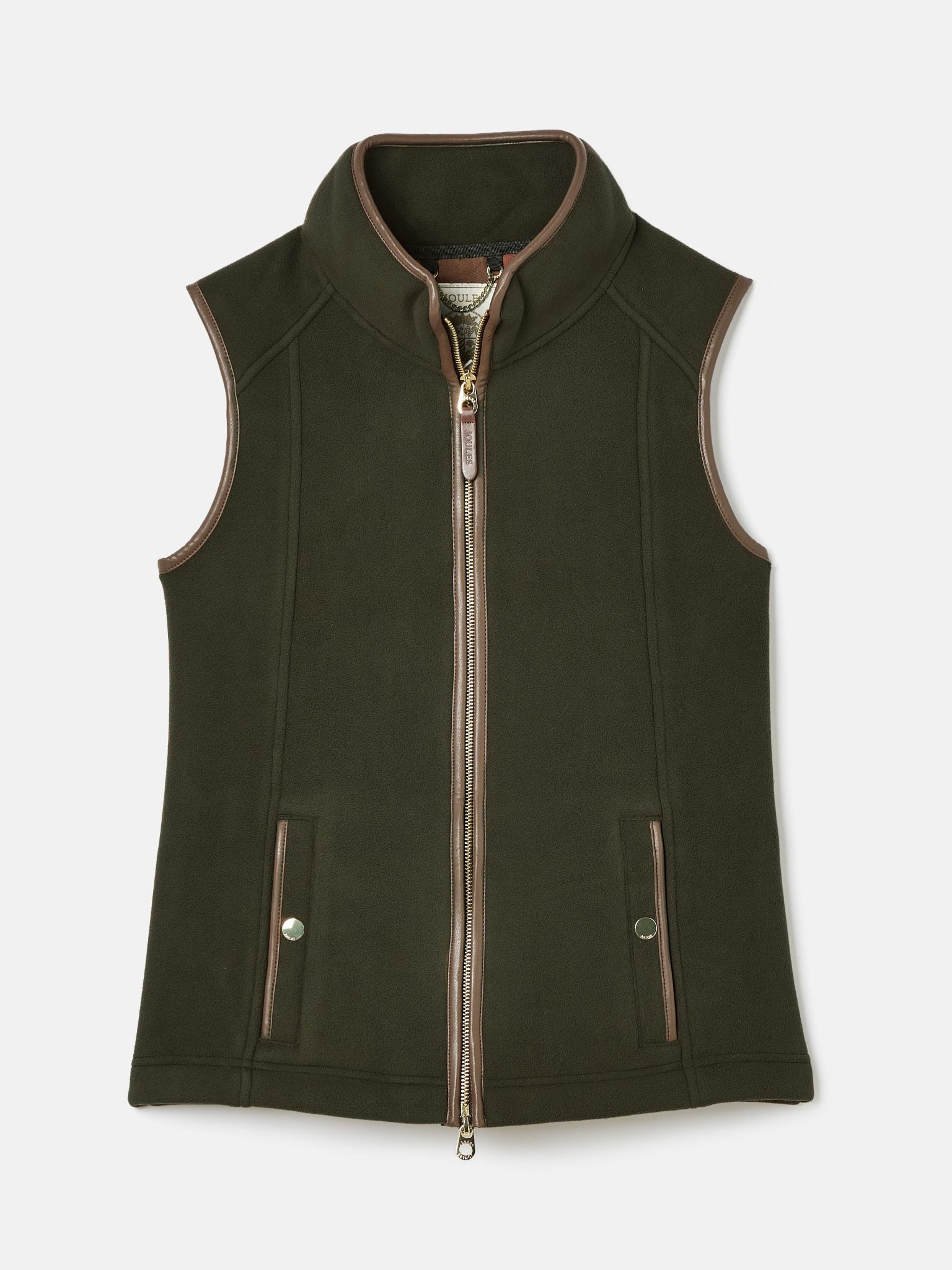 Joules Fairbourne Fleece Gilet Green