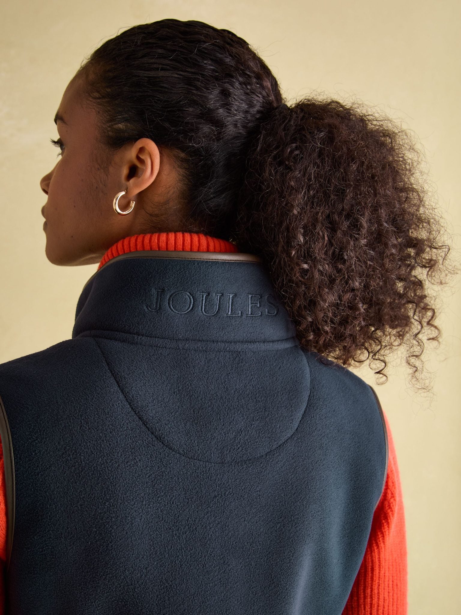 Joules Fairbourne Fleece Gilet Navy 2