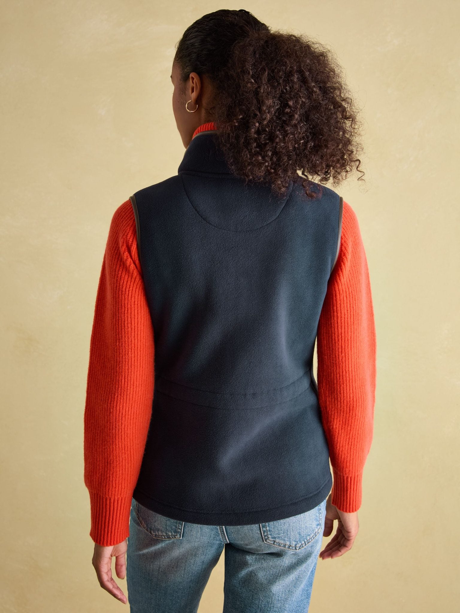 Joules Fairbourne Fleece Gilet Navy 3