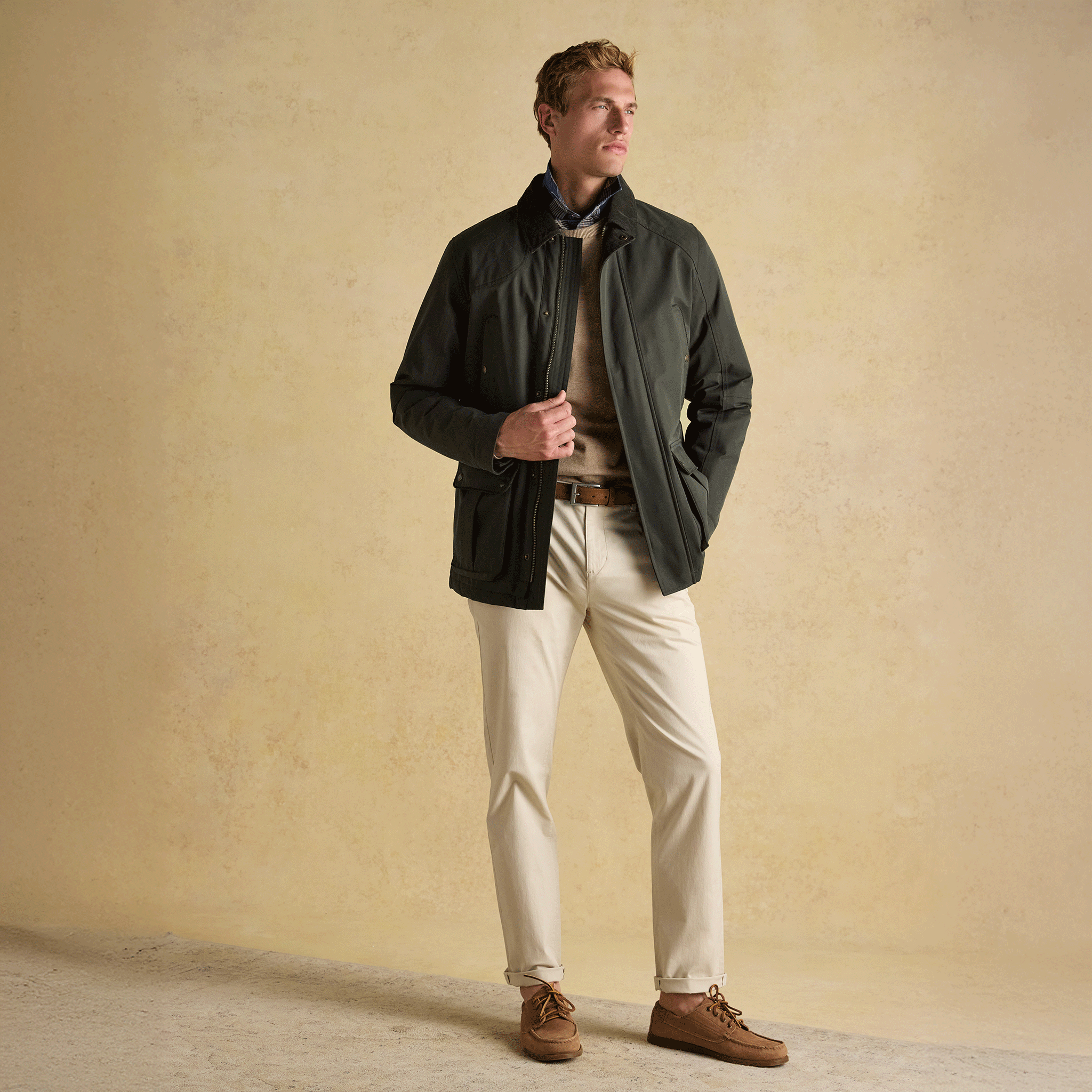 Joules Farleigh Men's Waterproof Midweight Country Coat Green