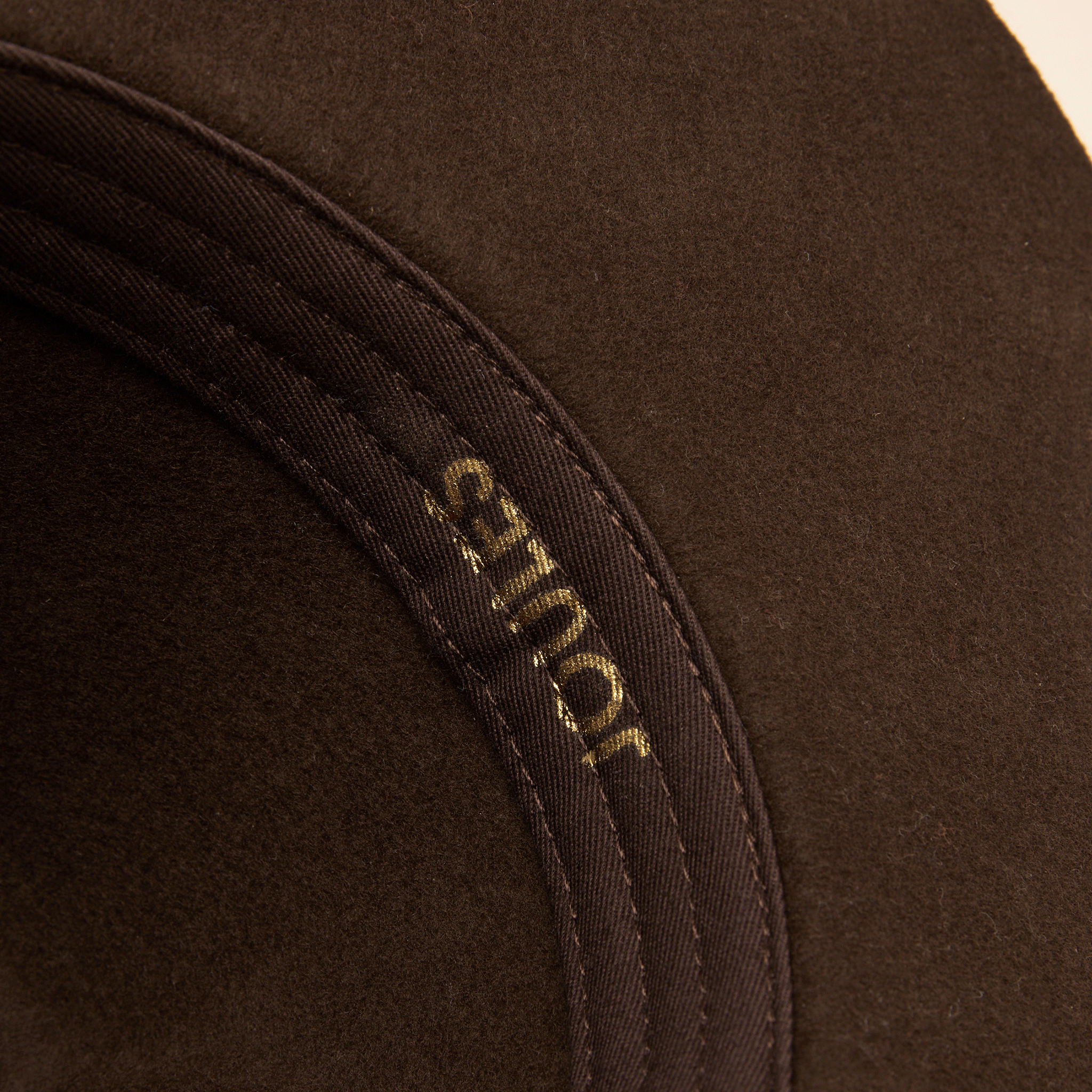 Joules Grove Wool Fedora Chocolate Brown