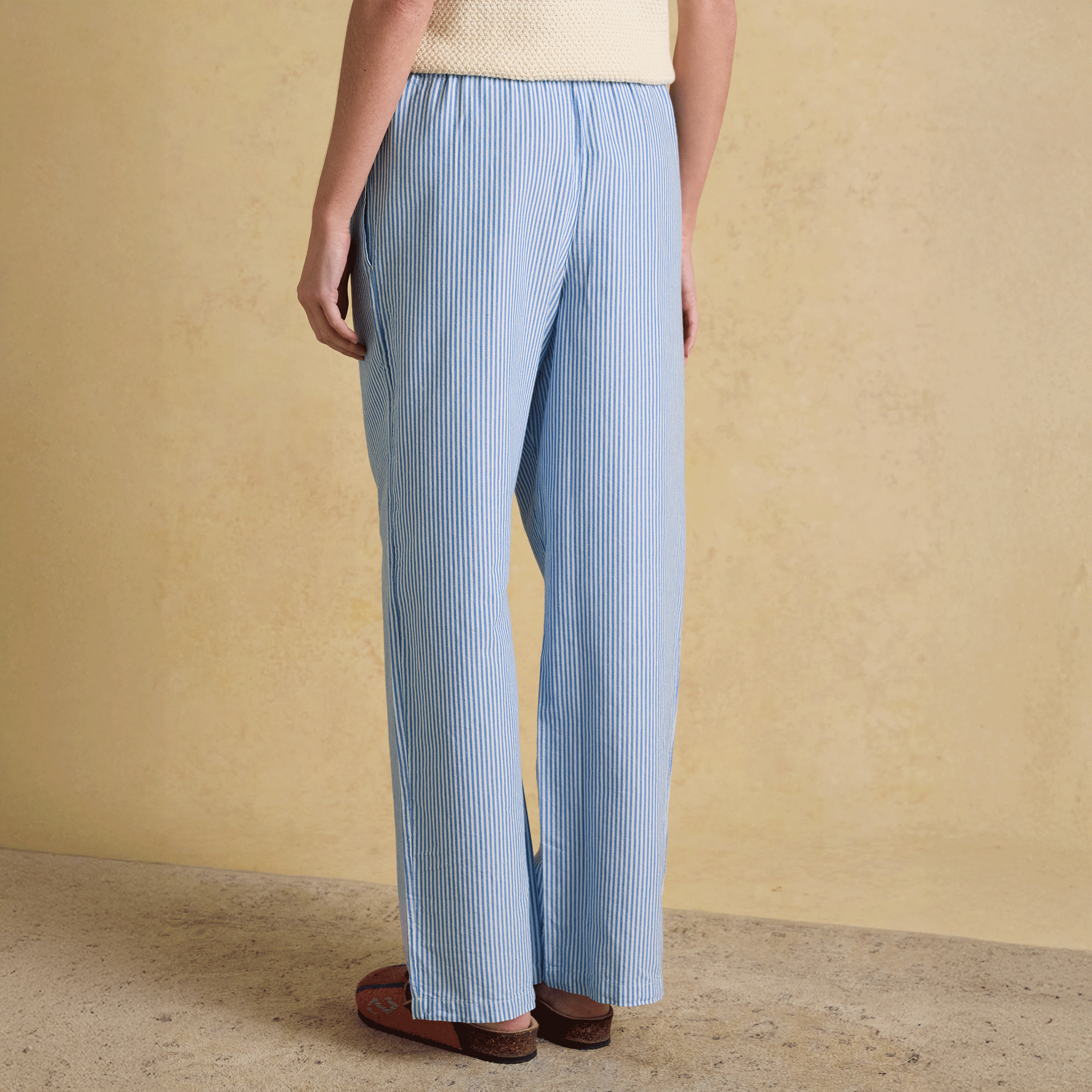 Joules Hallie Trousers in Blue Stripe