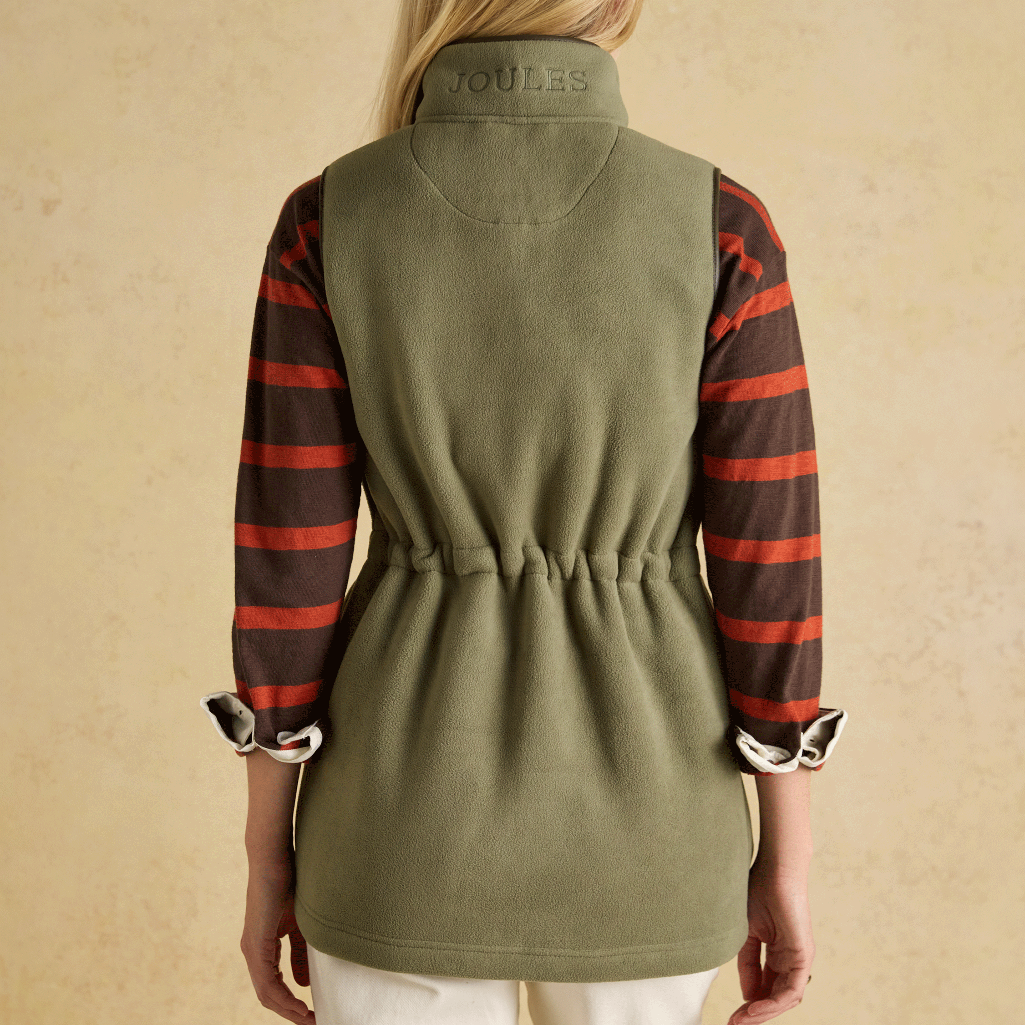 Joules Heritage Longline Zip Through Fleece in Light Green