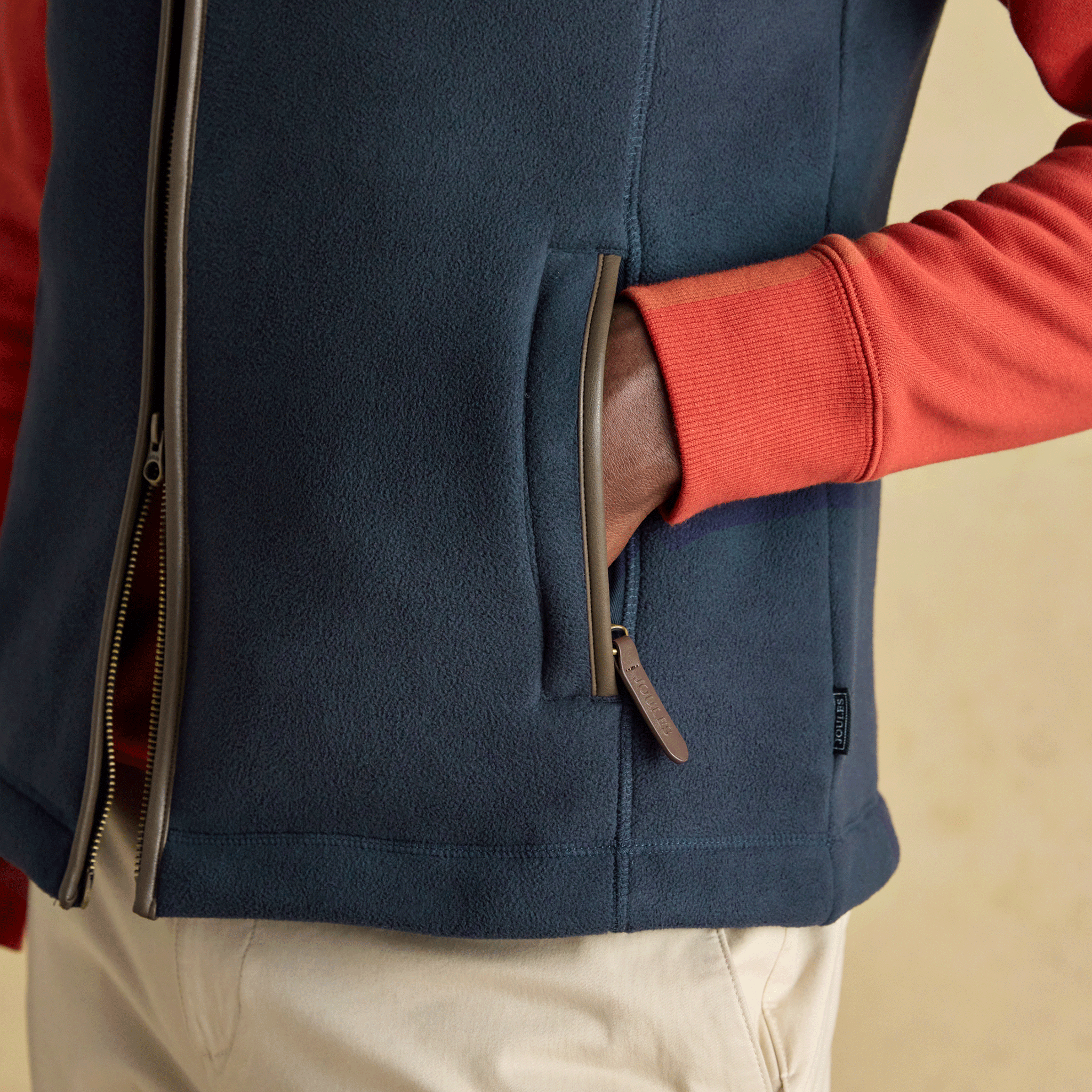 Joules Heritage Men's Fleece Gilet Navy