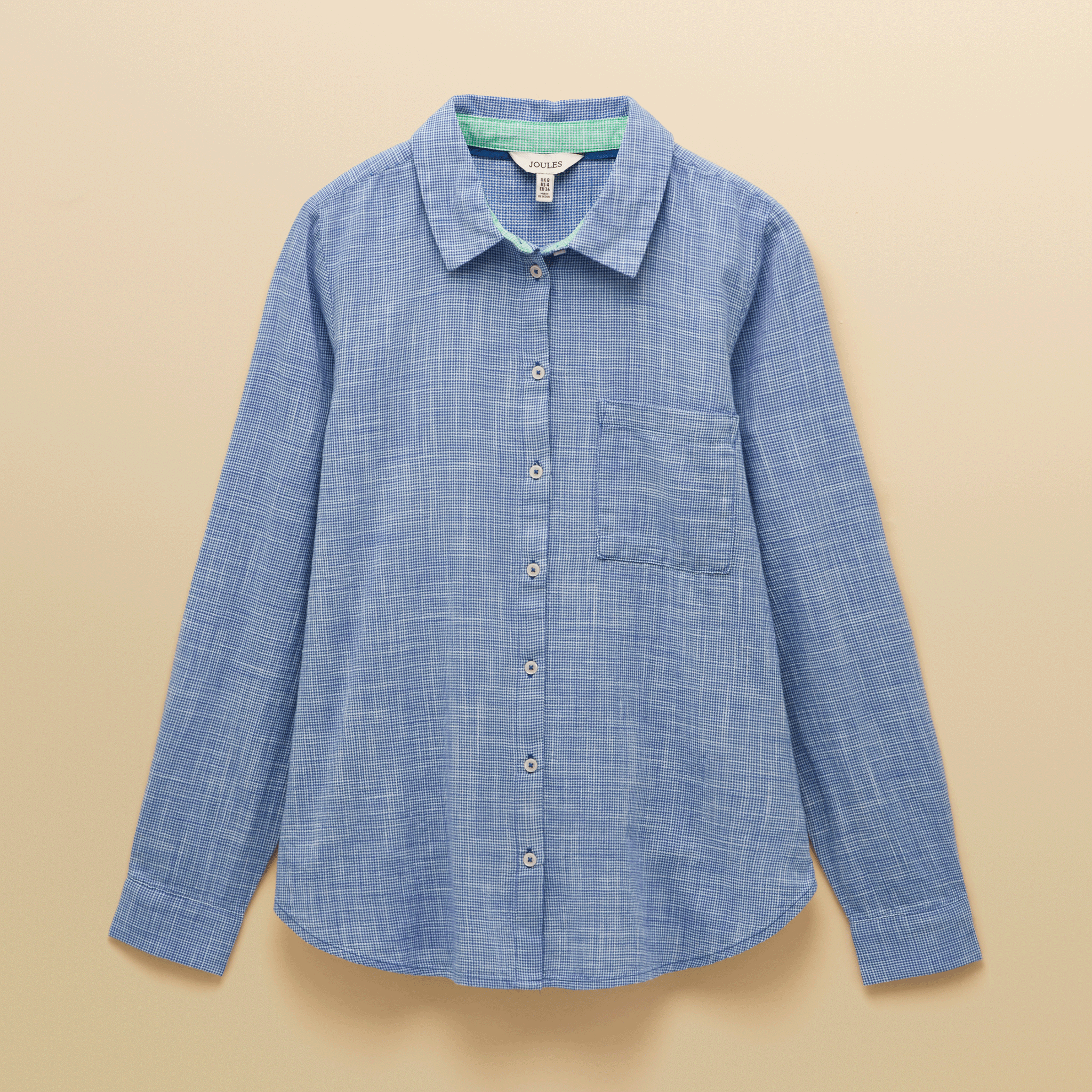 Joules Ida Long Sleeve Shirt in Blue