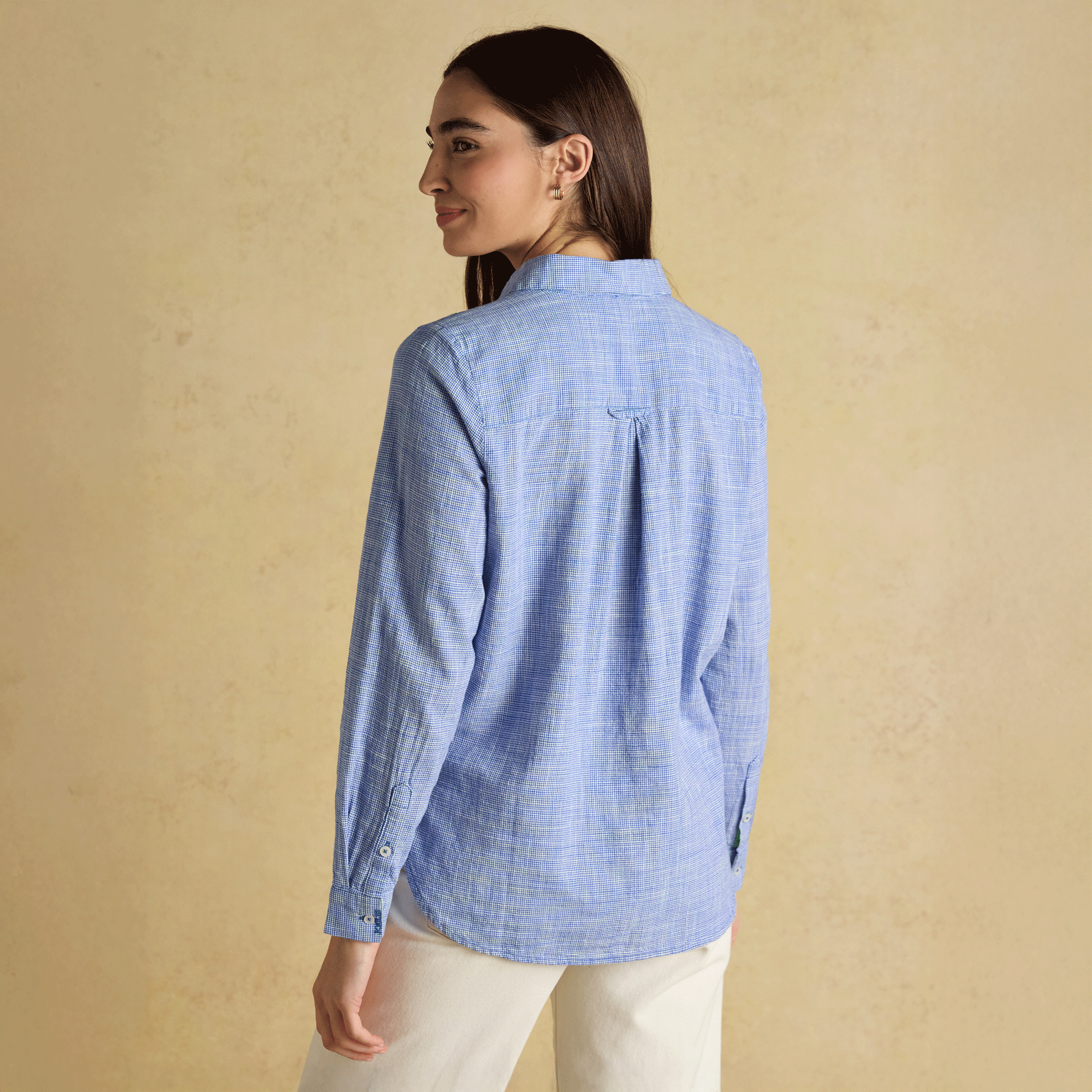 Joules Ida Long Sleeve Shirt in Blue
