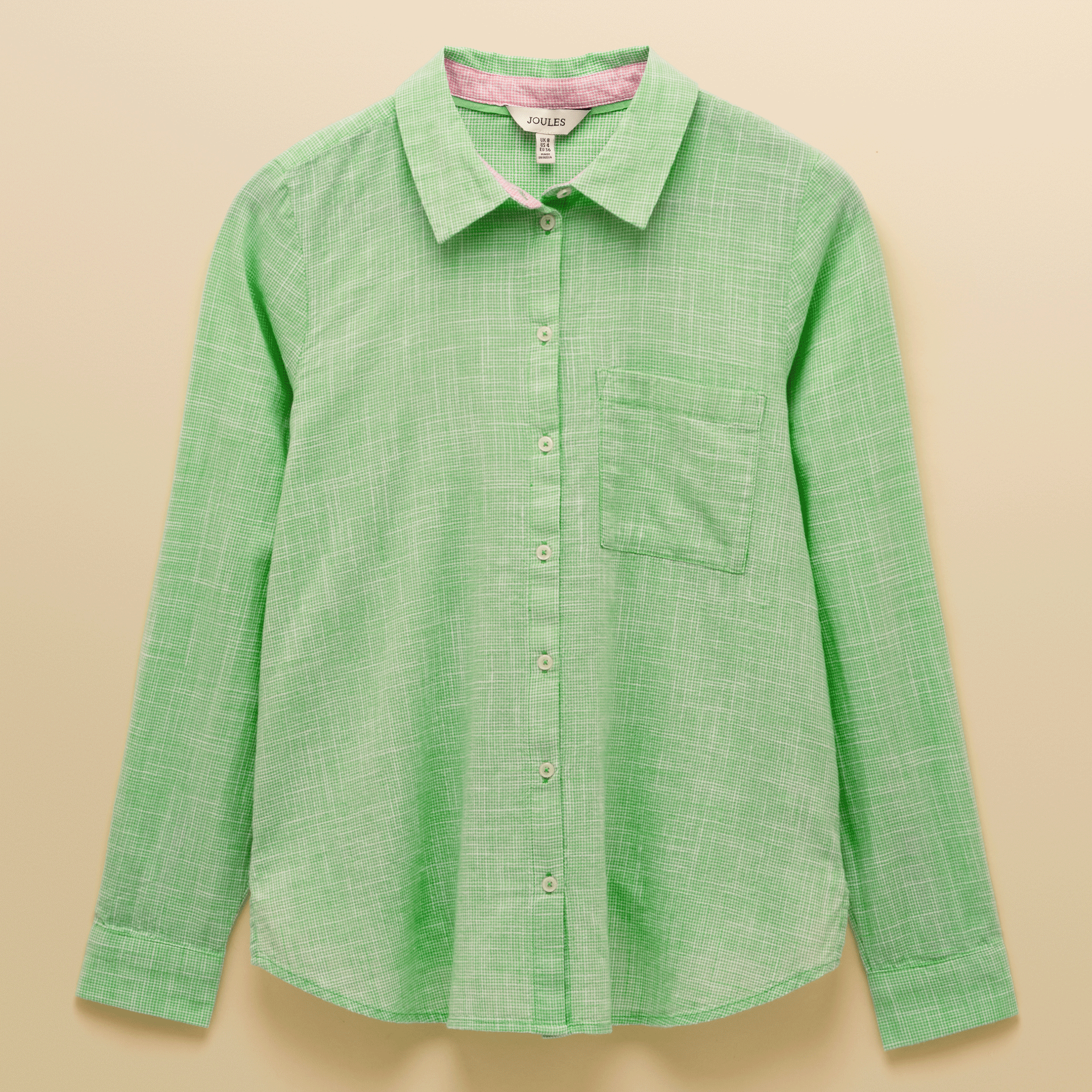 Joules Ida Long Sleeve Shirt in Green