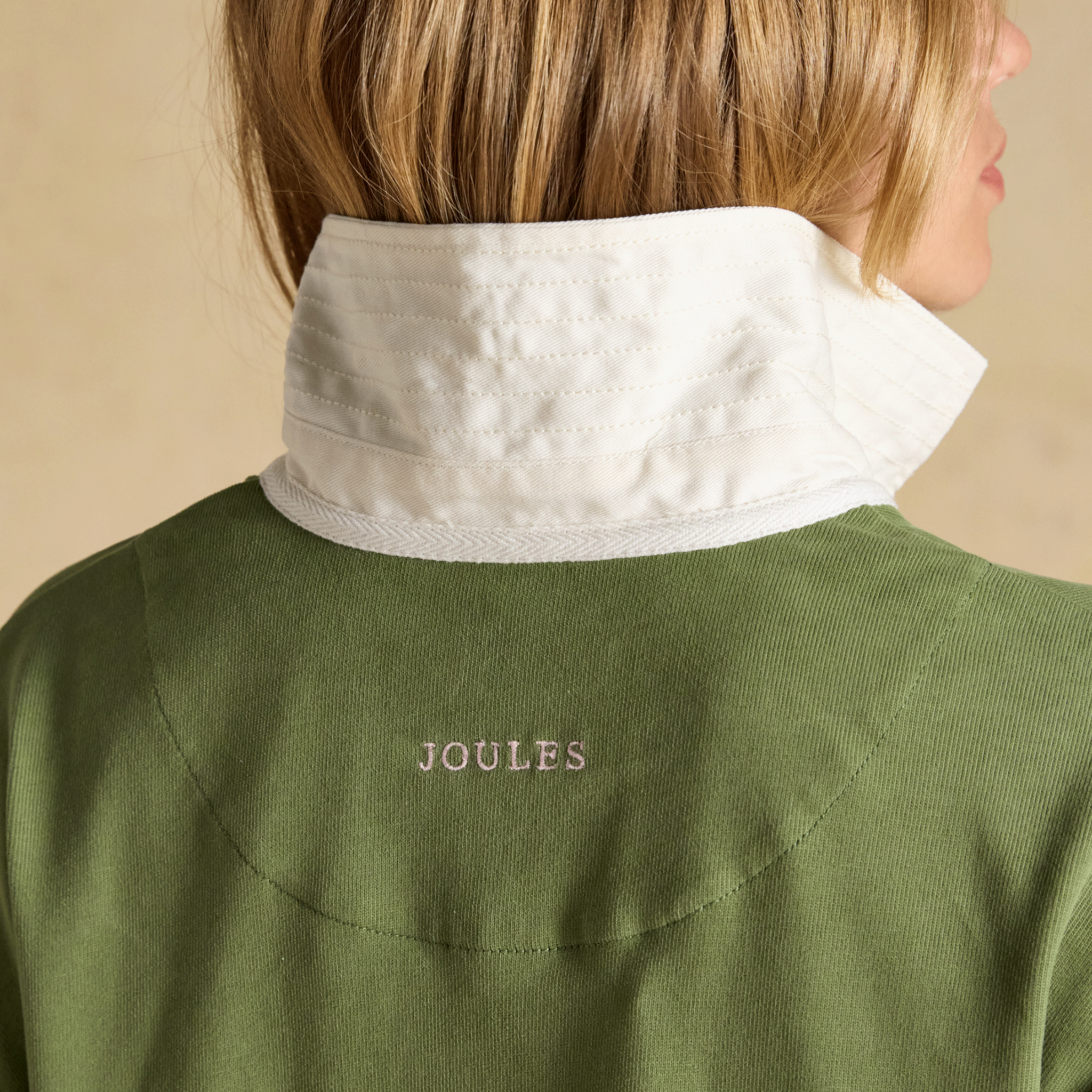Joules Jersey Deckshirt Green-Cream Stripe