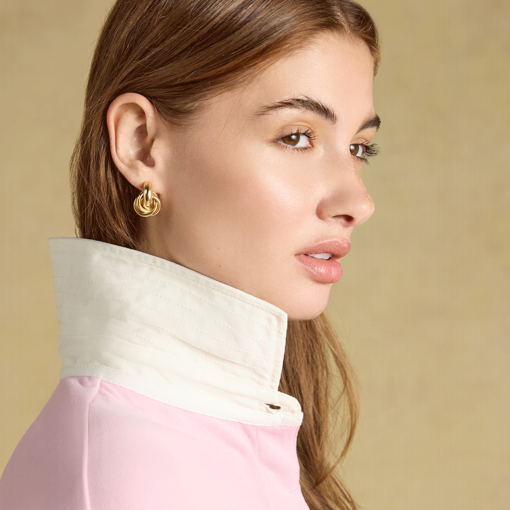 Joules Jersey Deckshirt Pink-Blue Hotchpotch
