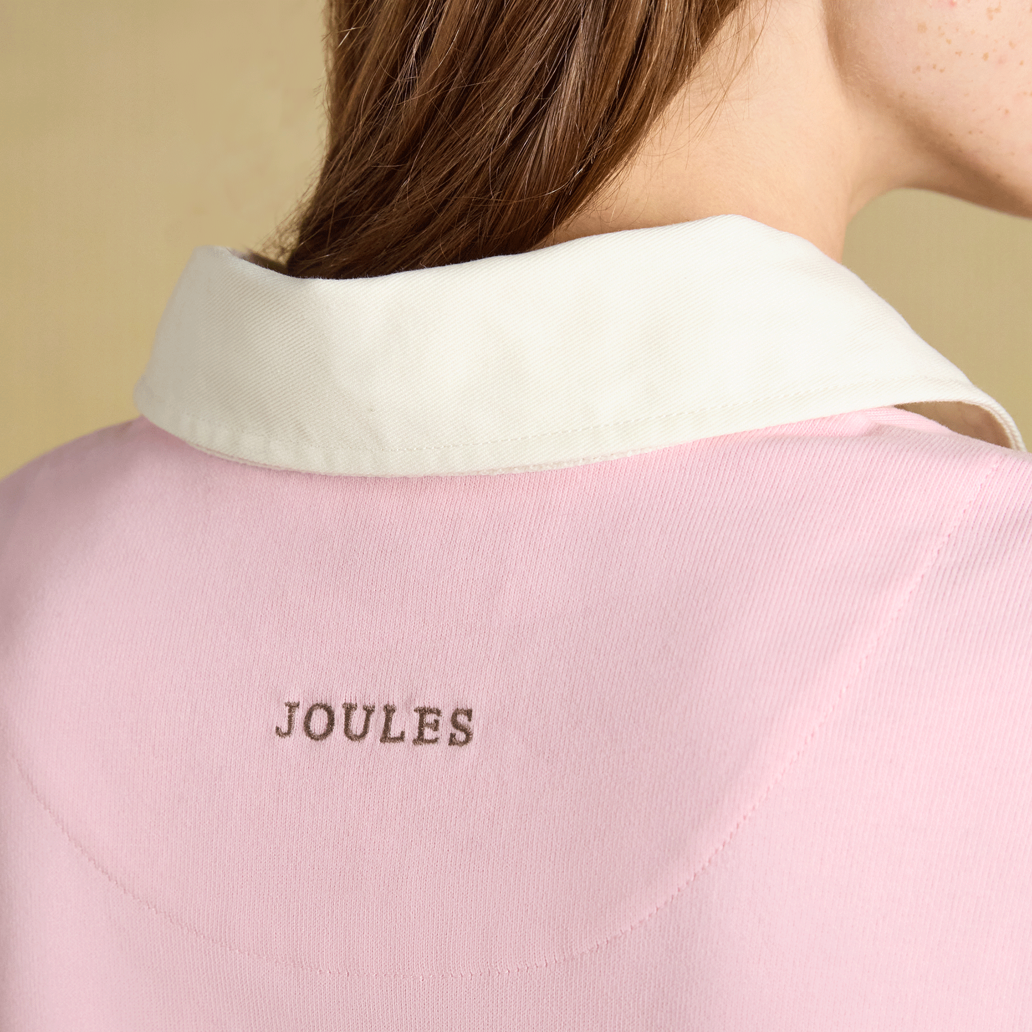 Joules Jersey Deckshirt Pink-Blue Hotchpotch