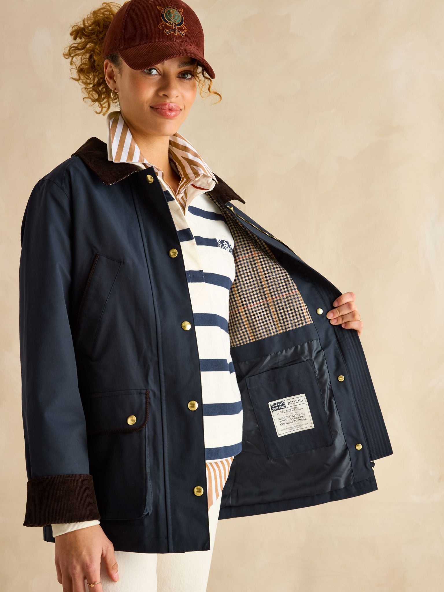 Joules Katherine Navy Waterproof Heritage Coat 7
