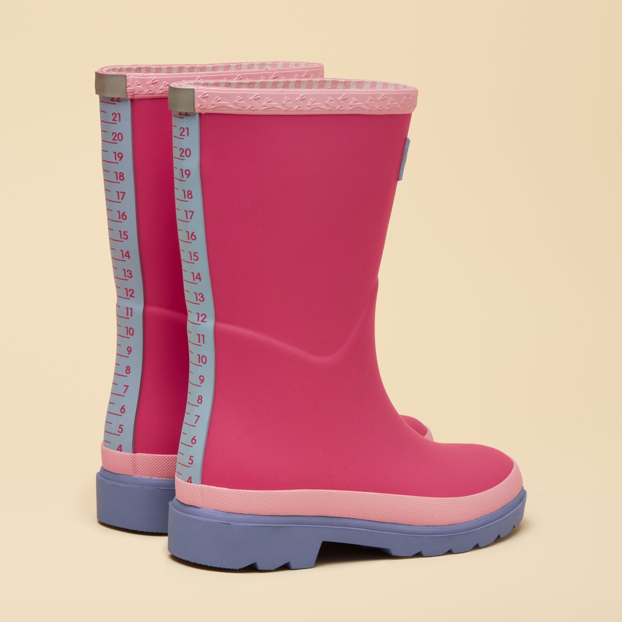 Joules Kids' Colourblock Wellies Pink-Blue