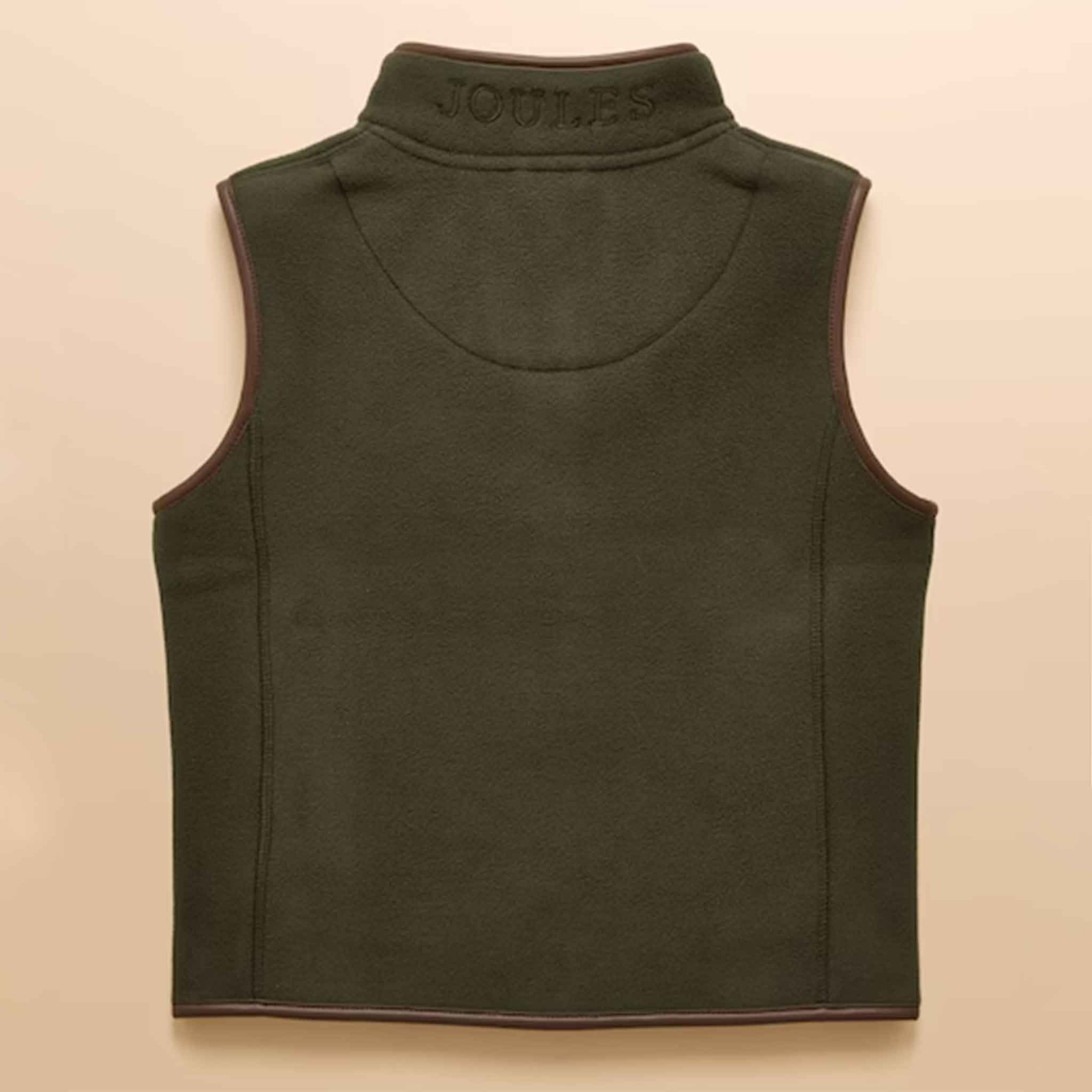 Joules Kids' Heritage Dark Green Fleece Gilet