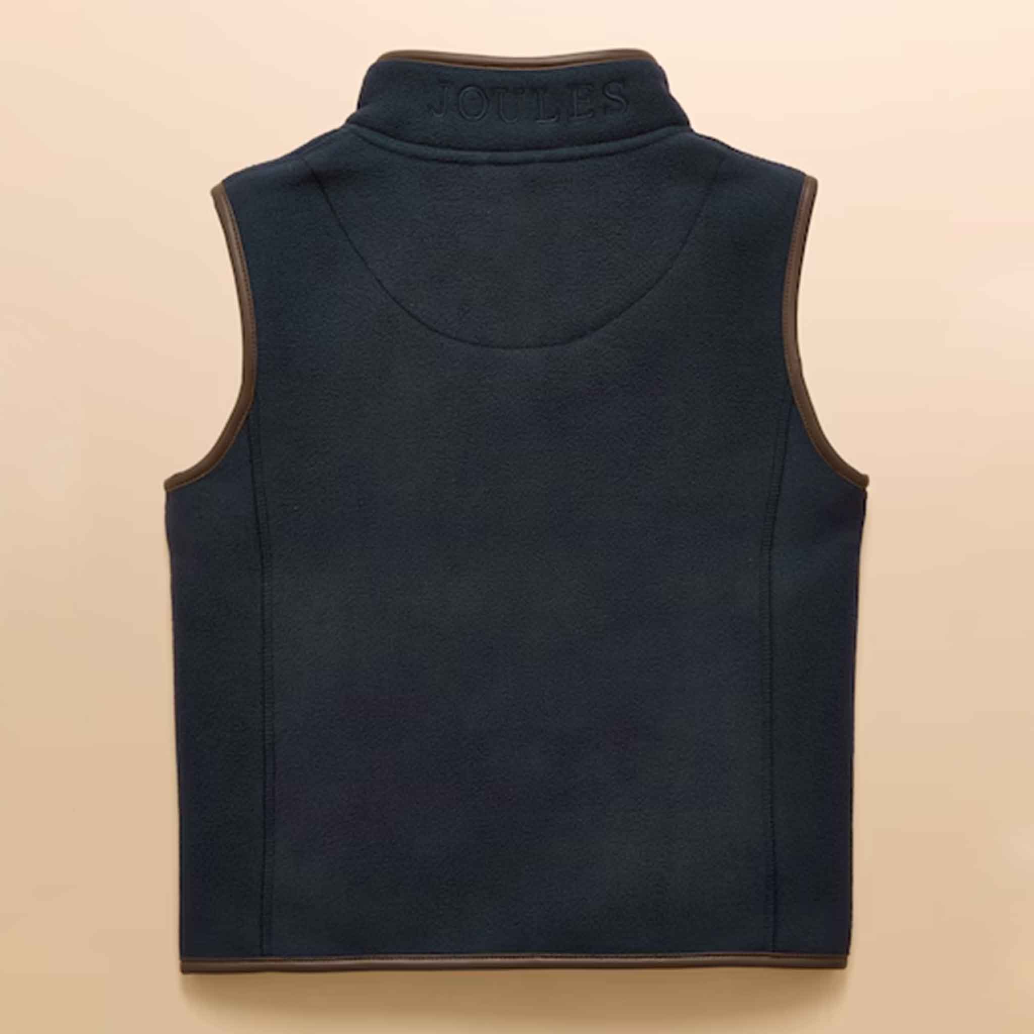 Joules Kids' Heritage Navy Blue Fleece Gilet