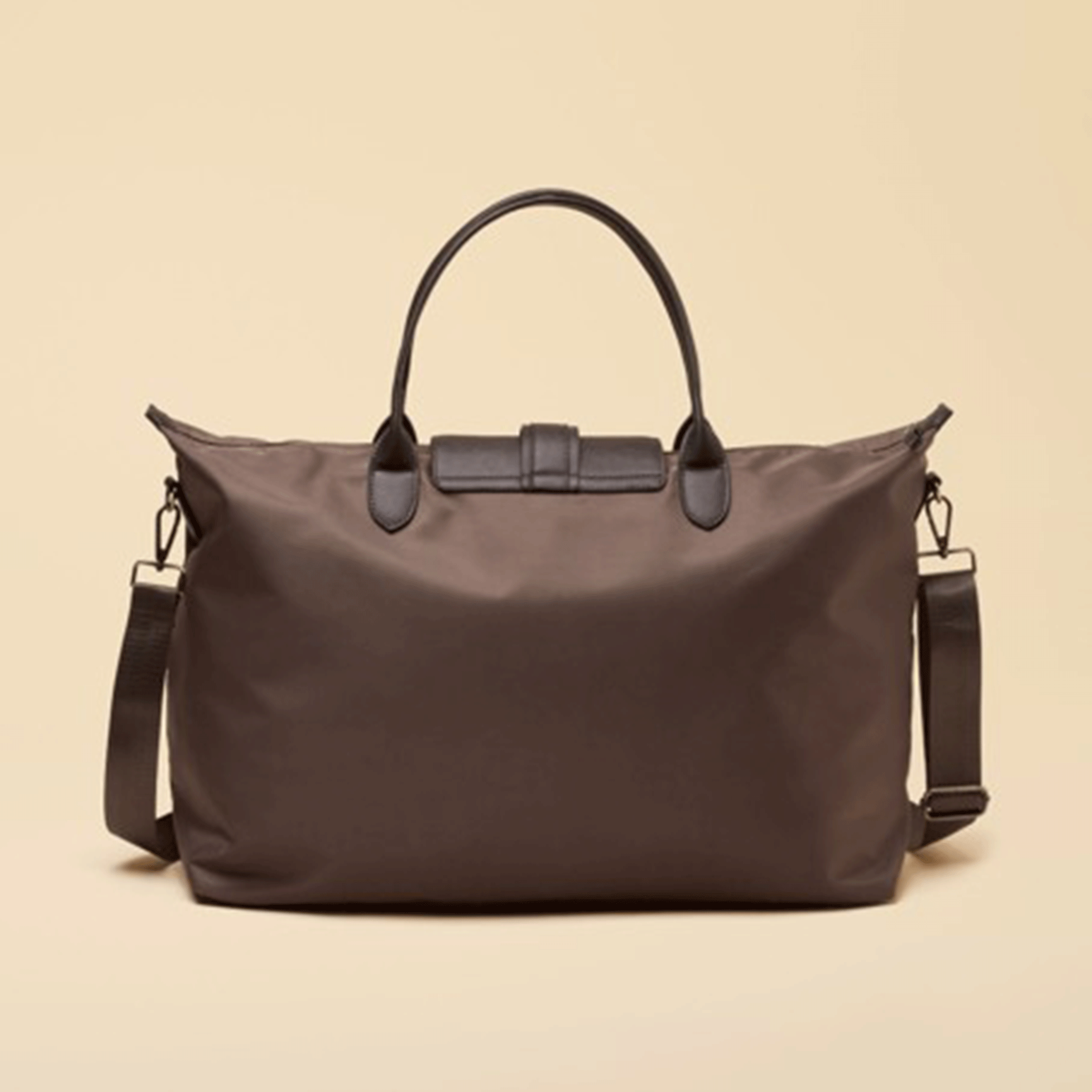 Joules Large Zip Top Weekend Bag Mocha Brown