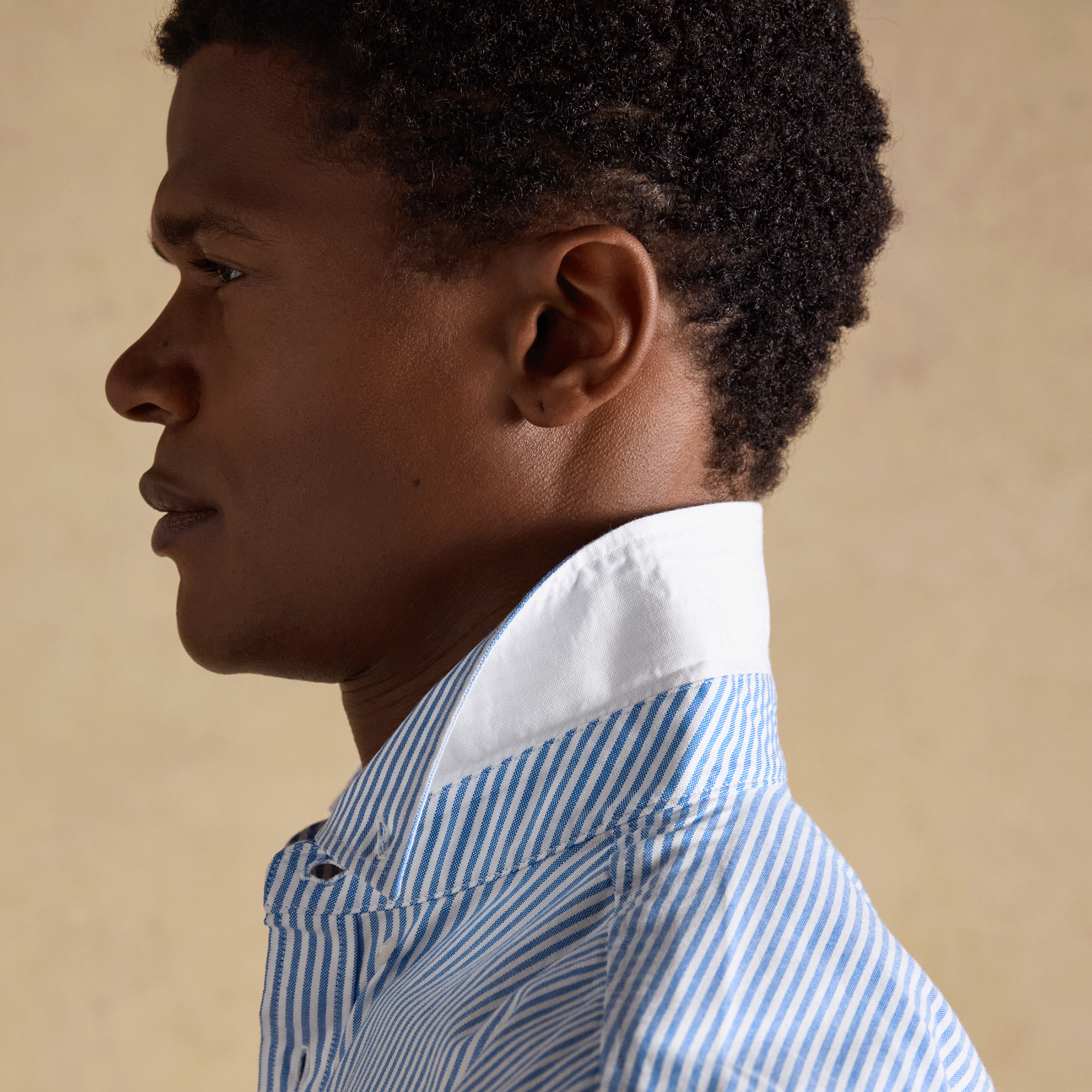 Joules Light Weight Oxford Short Sleeve Shirt Blue Stripe