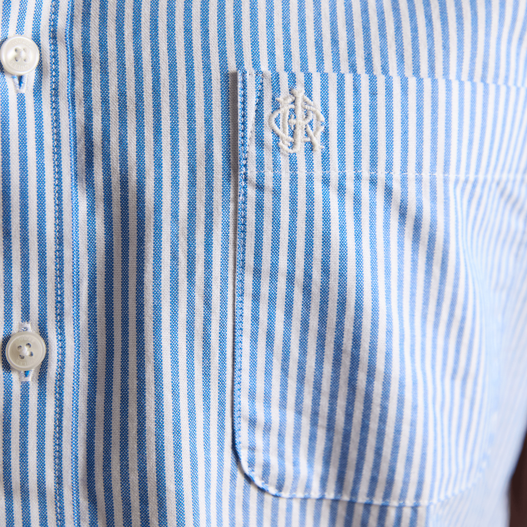 Joules Light Weight Oxford Short Sleeve Shirt Blue Stripe
