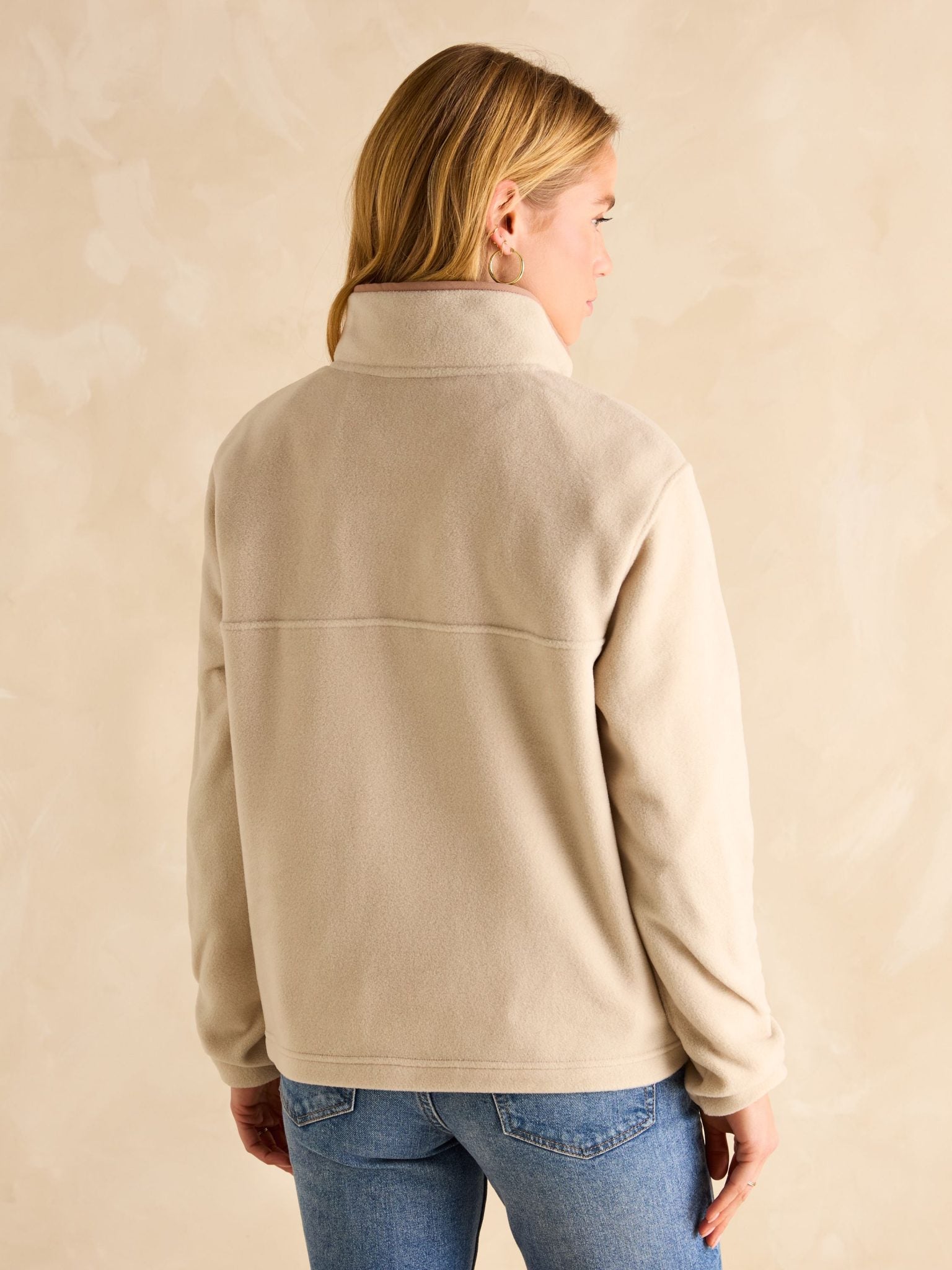Joules Lulworth Sand Funnel Neck Fleece 3