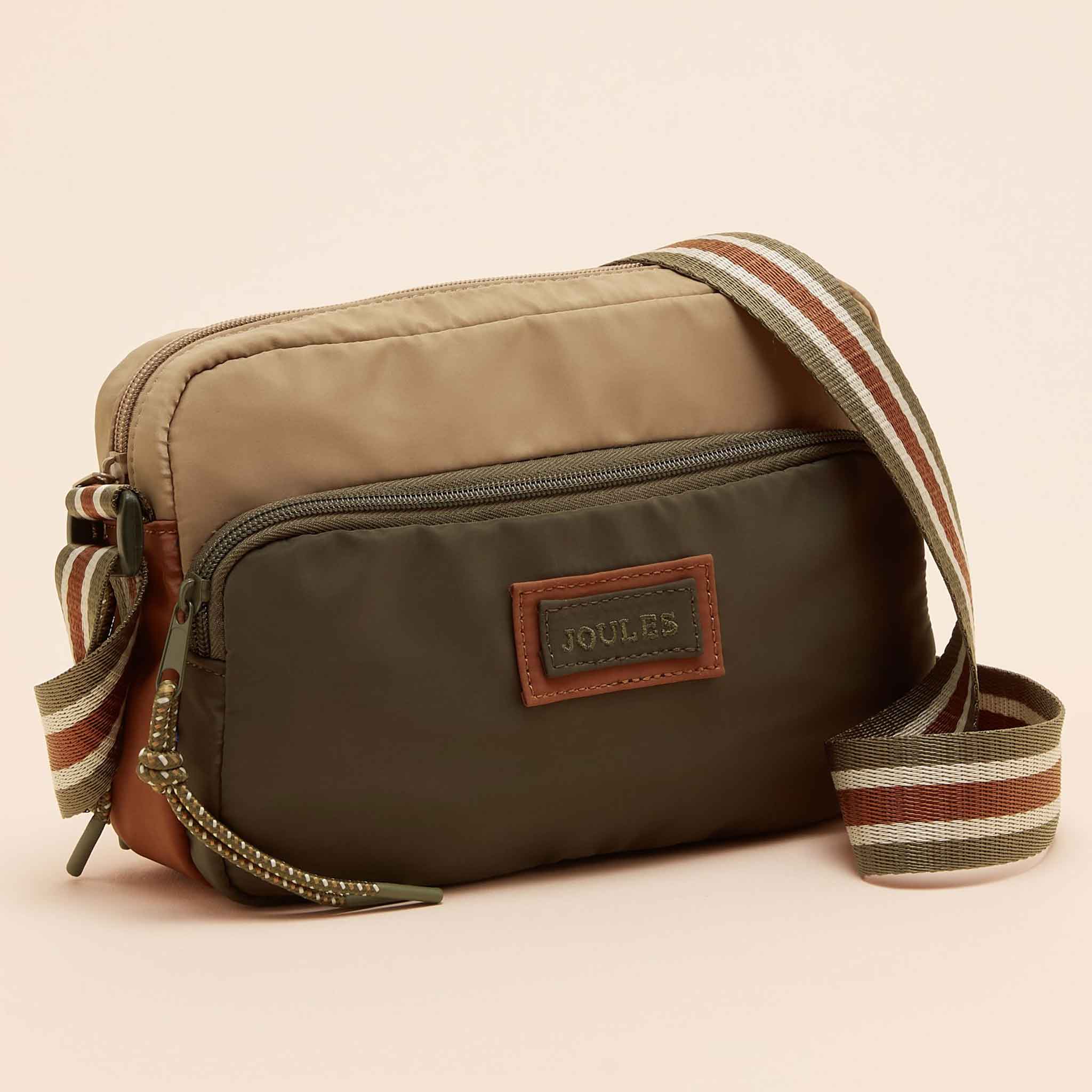 Joules-Marlow-Nylon-Cross-Body-Bag-Brown-Green-3