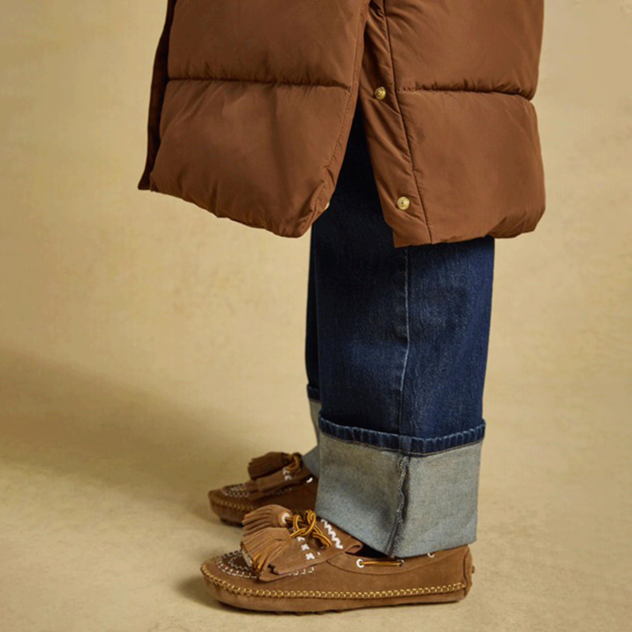 Joules Matchday Longline Oversized Showerproof Coat Toffee Brown