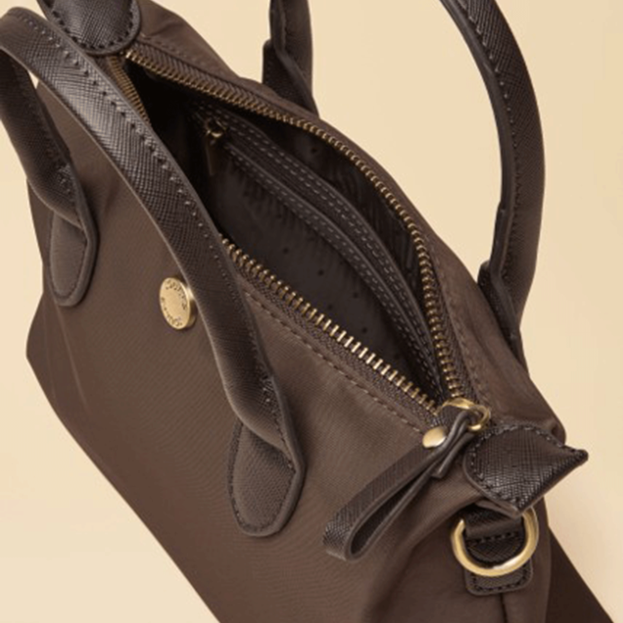 Joules Mini X Cross Body Bag Chocolate Brown