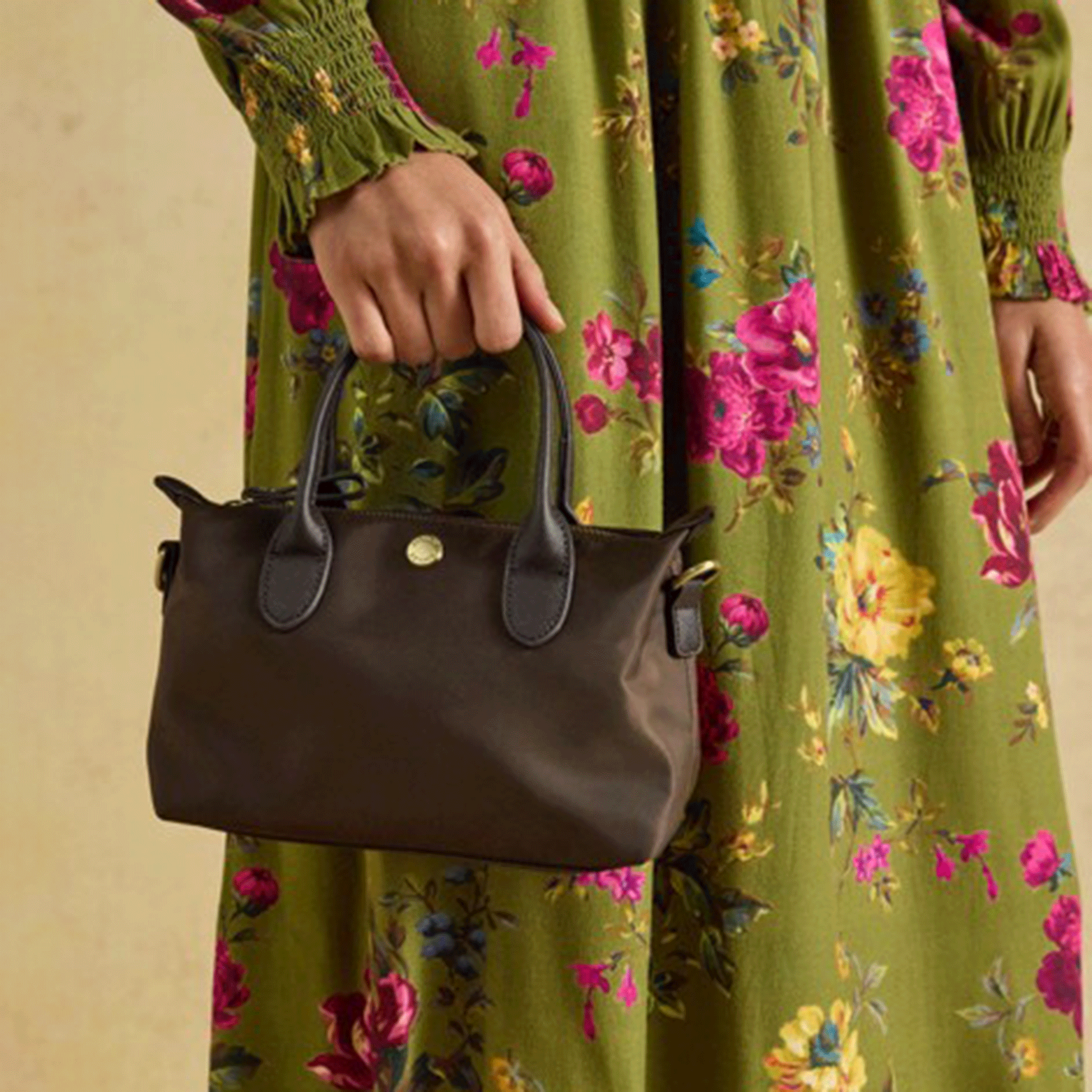 Joules Mini X Cross Body Bag Chocolate Brown