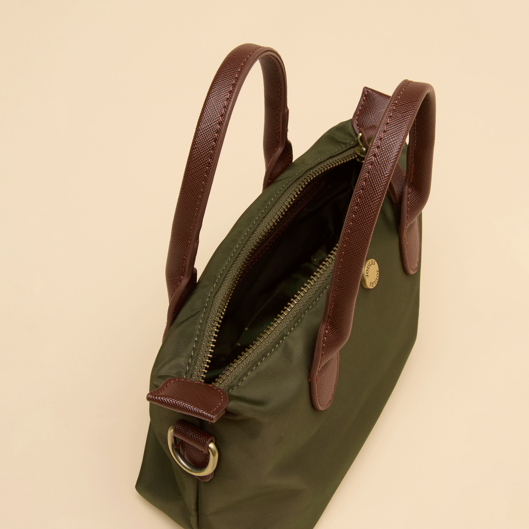 Joules Mini X Cross Body Bag Khaki Green