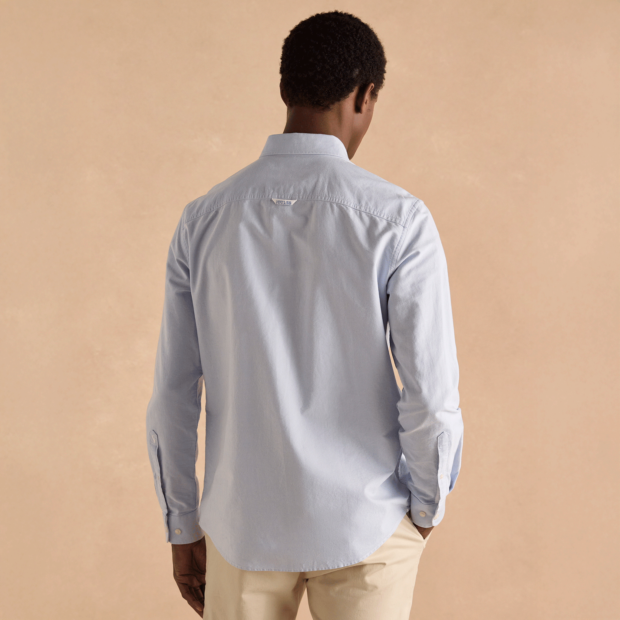 Joules Oxford Classic Fit Cotton Shirt Blue