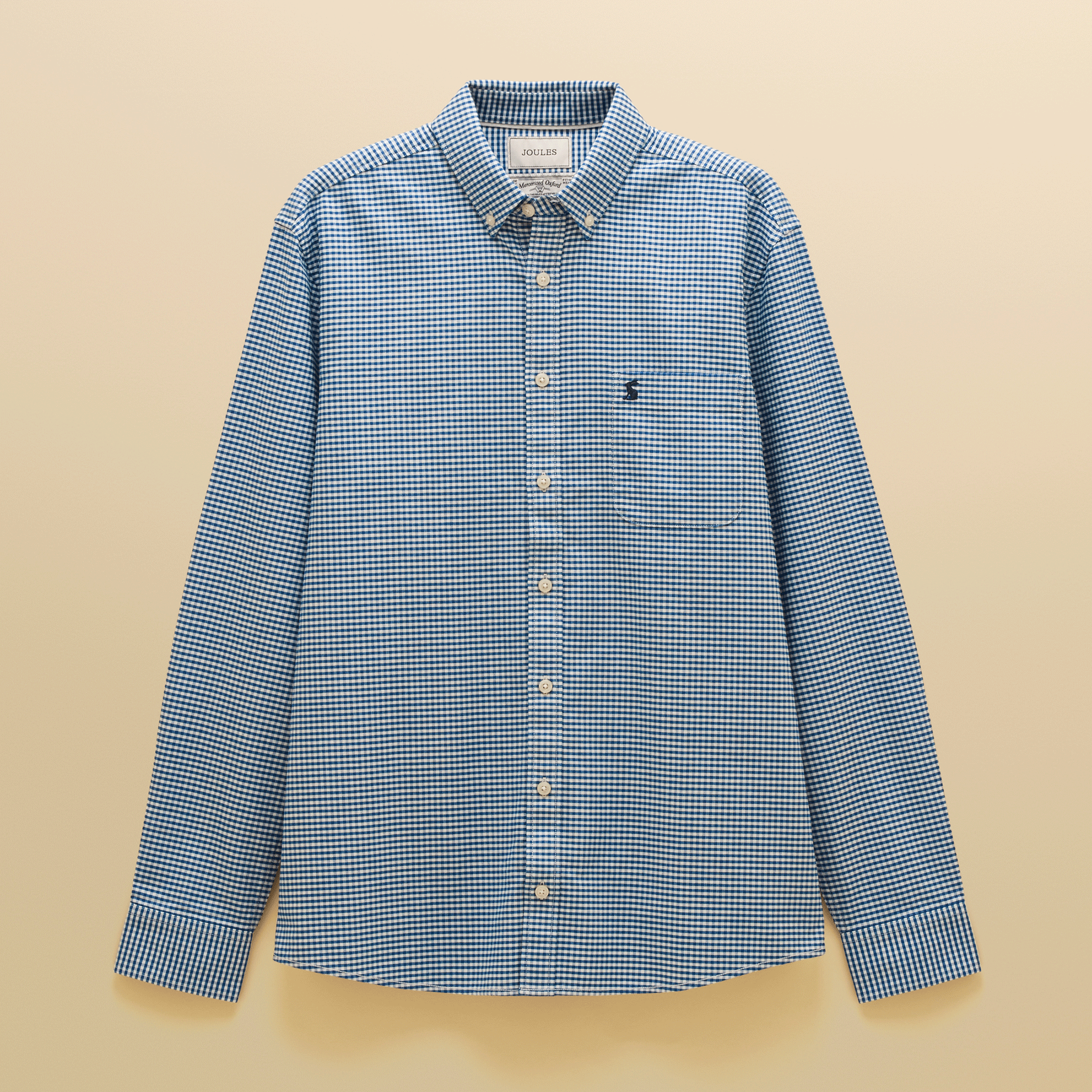 Joules Oxford Men's Classic Fit Checked Shirt Blue