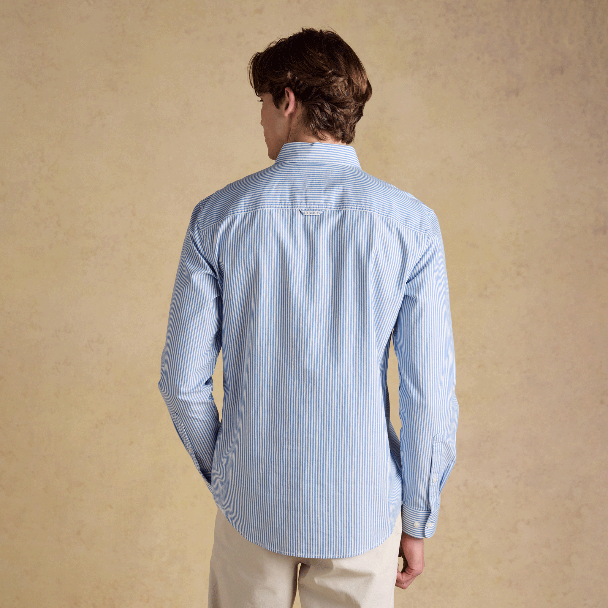 Joules Oxford Men's Classic Fit Striped Shirt Blue-White